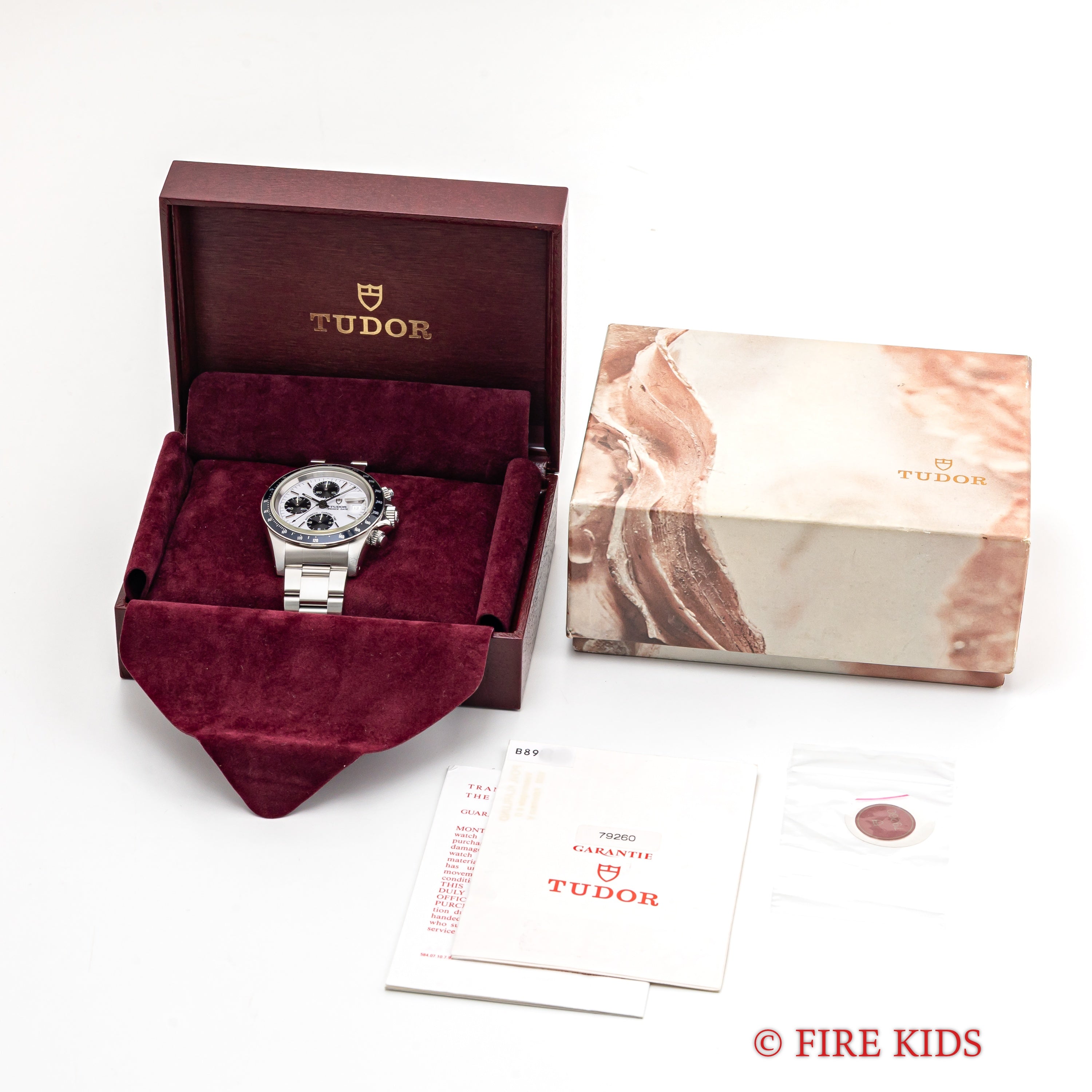 チューダー クロノタイム 1997年製 Ref.79260 自動巻きクロノグラフ パンダダイヤル 箱、ギャラ付き