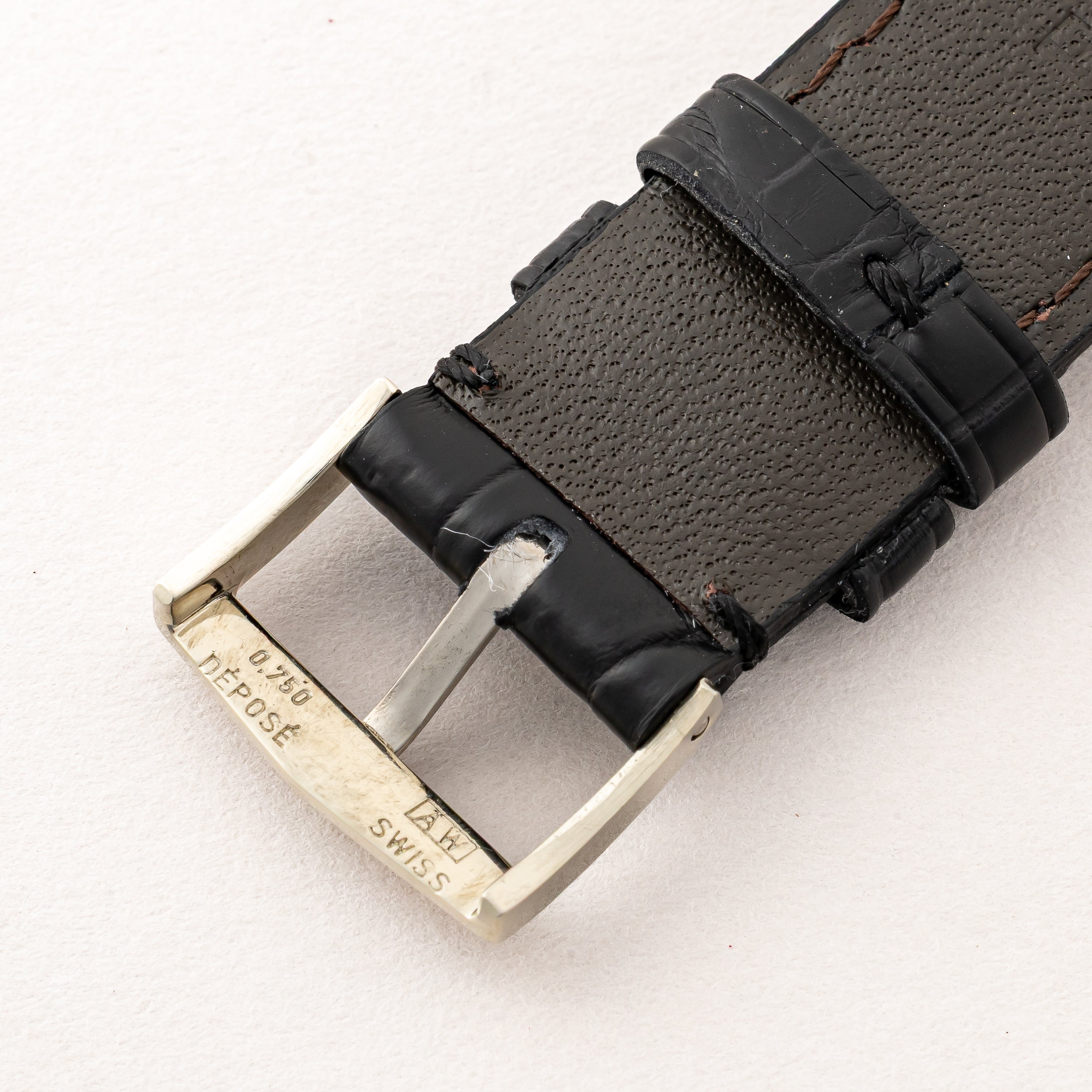 IWC 18金無垢WGラウンドケース 1963年製 Cal.8531 寄り目 ペラトン式自動巻き WG製尾錠付