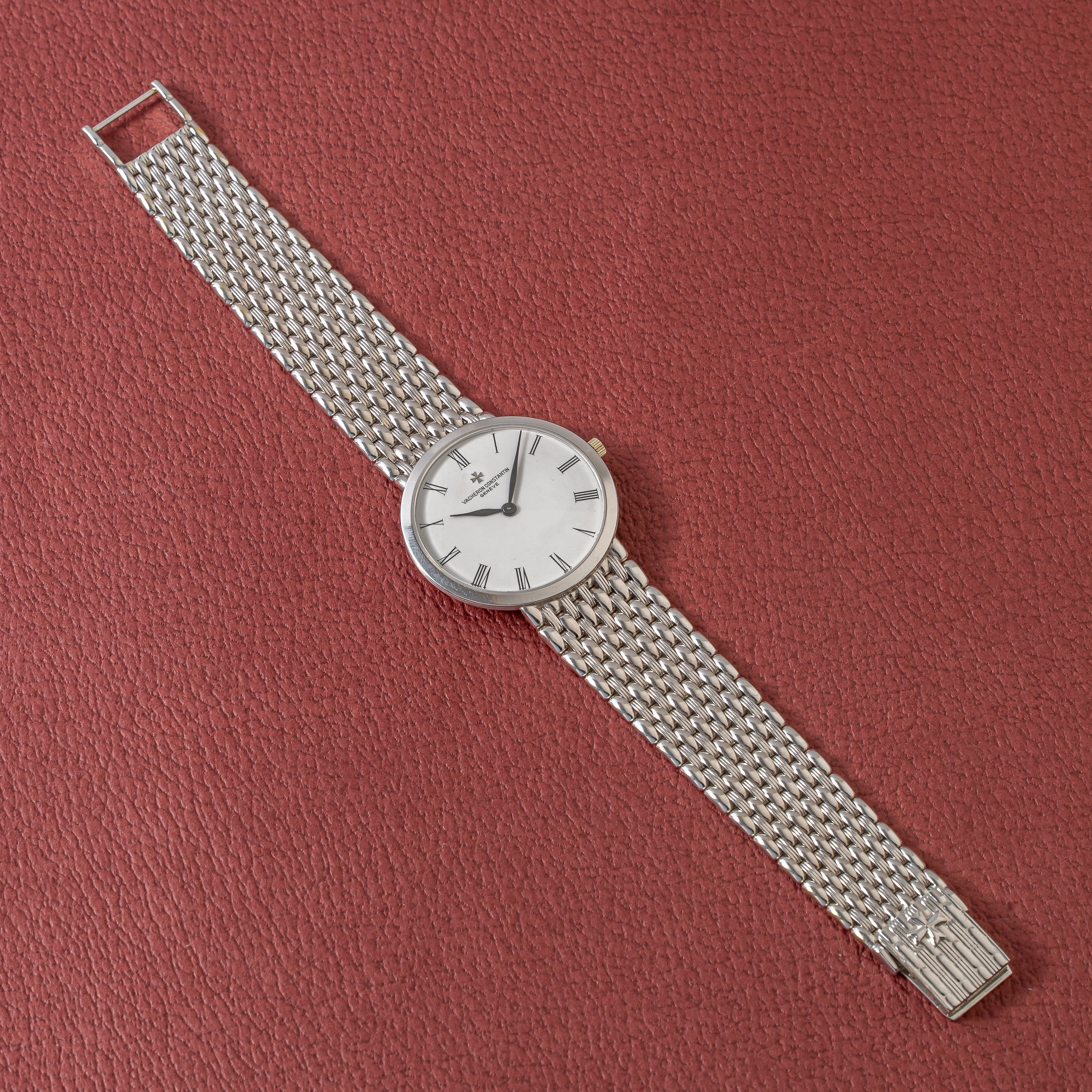 ヴァシュロン・コンスタンタン ラウンドケース 2000年代製 Ref.33093 18金ホワイトゴールド 革ケース付き