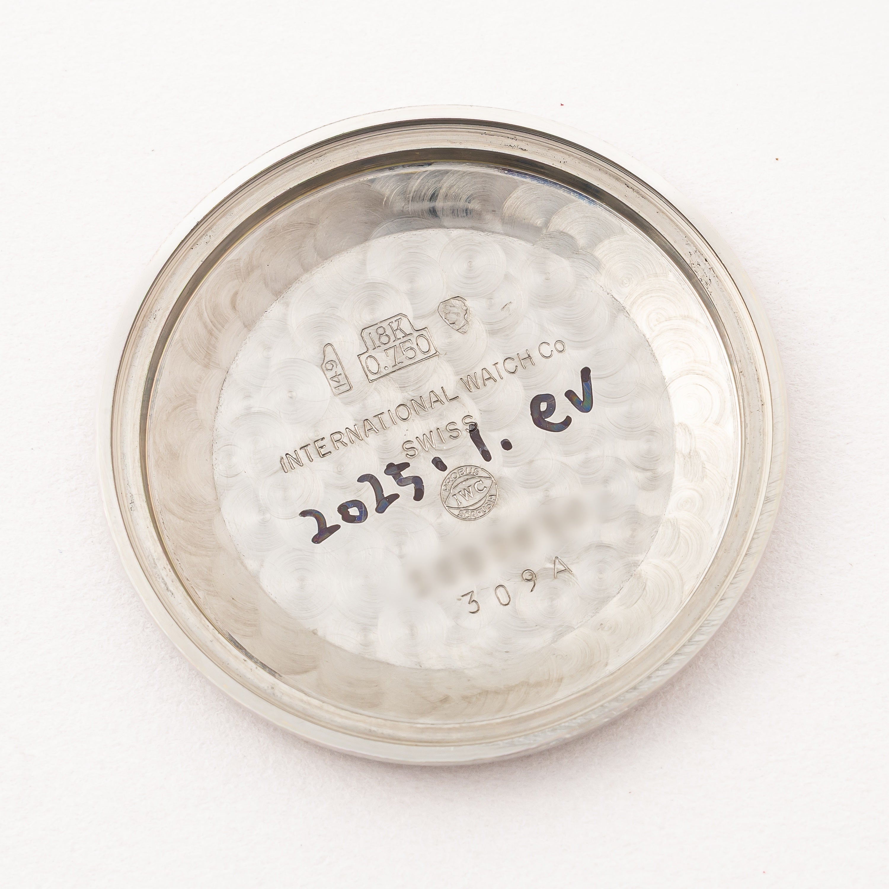 IWC 18金無垢WGラウンドケース 1963年製 Cal.8531 寄り目 ペラトン式自動巻き WG製尾錠付