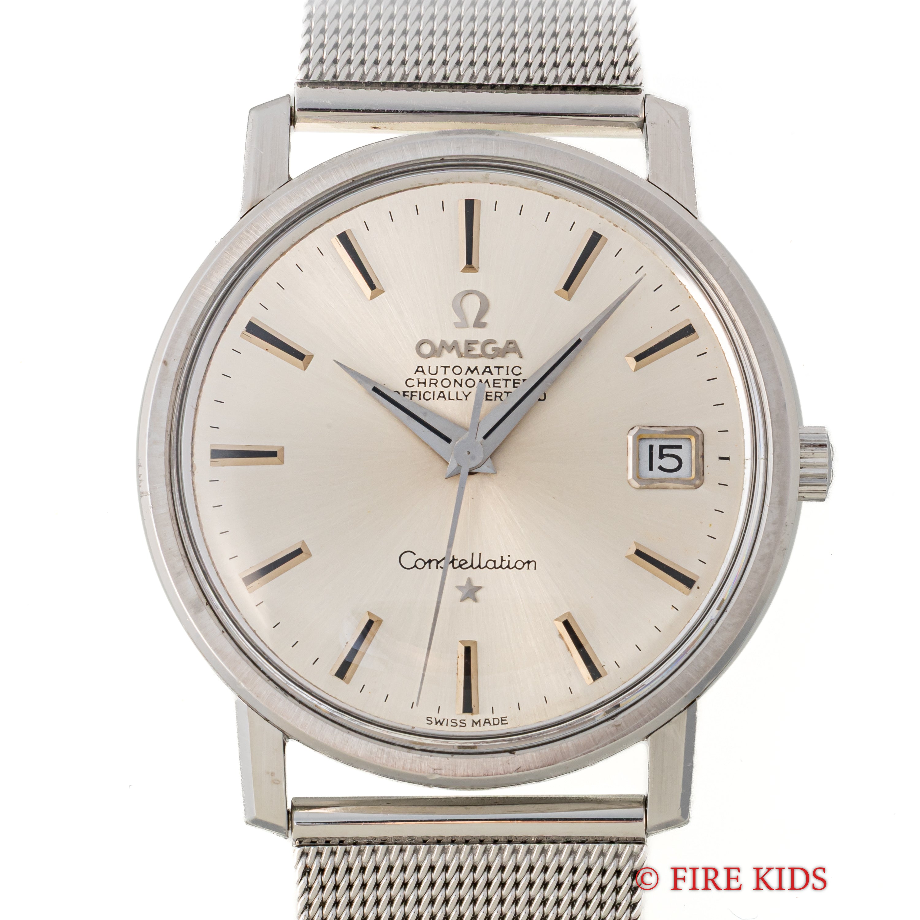 オメガ コンステレーション 1969年製 Ref.168.018 自動巻 クロノメーター 純正メッシュブレス付き