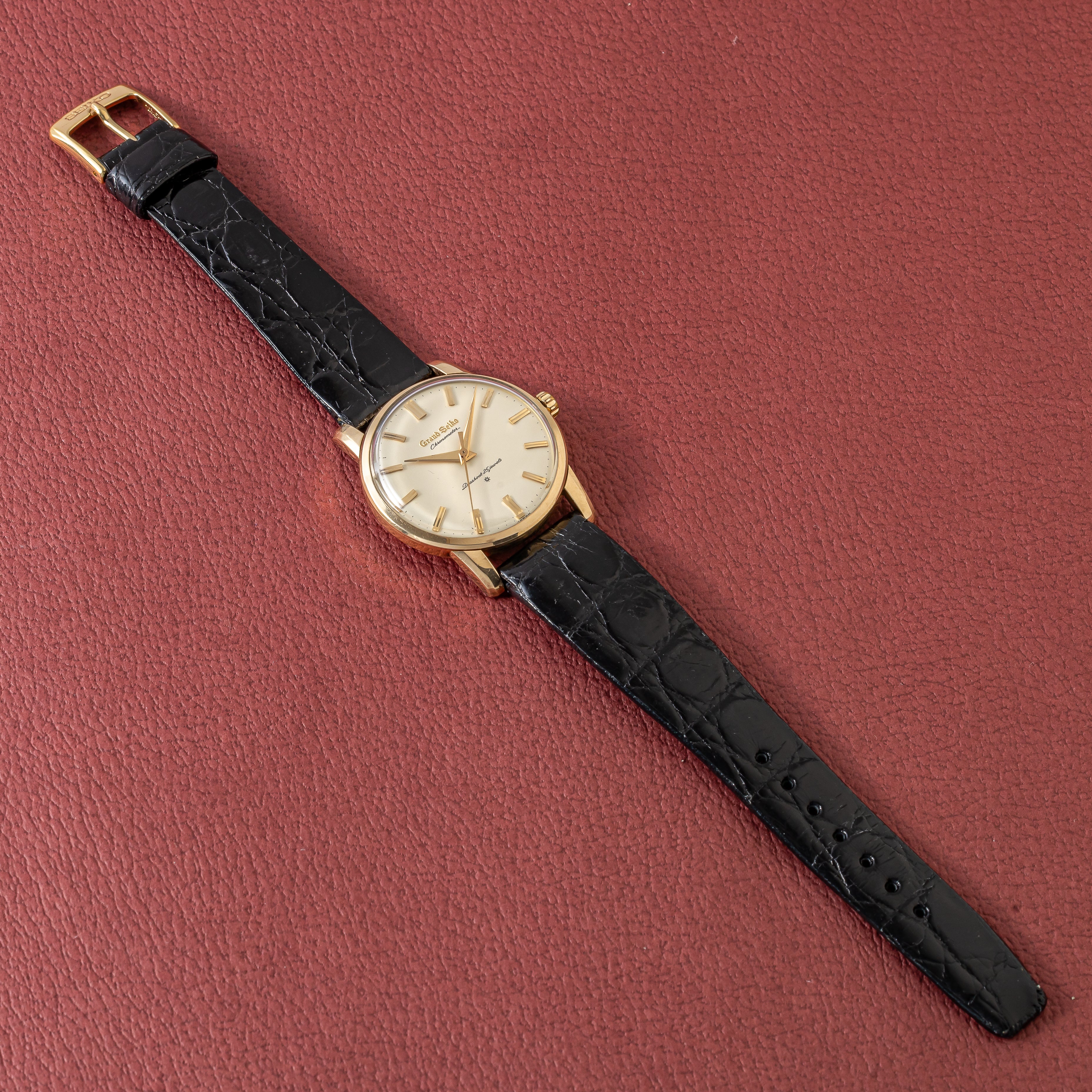 グランドセイコー ファーストモデル 1963年製 Ref.J14070GS アップライトロゴ 純正尾錠付き