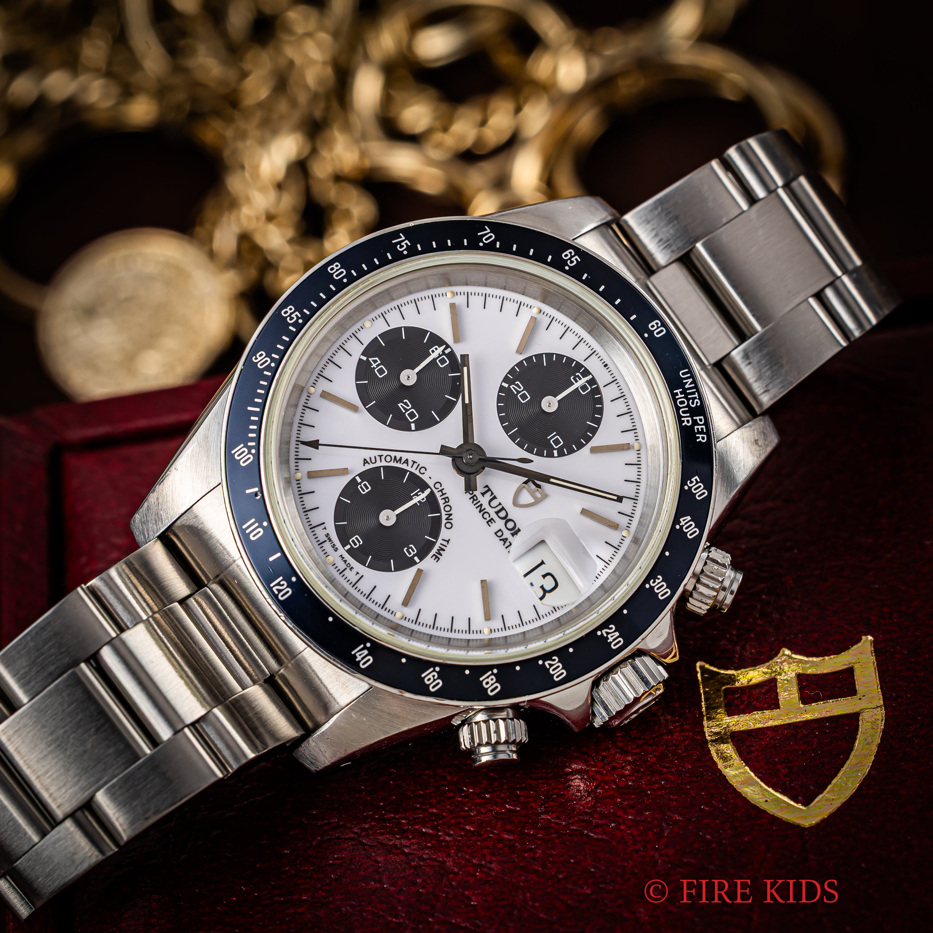 チューダー クロノタイム 1997年製 Ref.79260 自動巻きクロノグラフ パンダダイヤル 箱、ギャラ付き