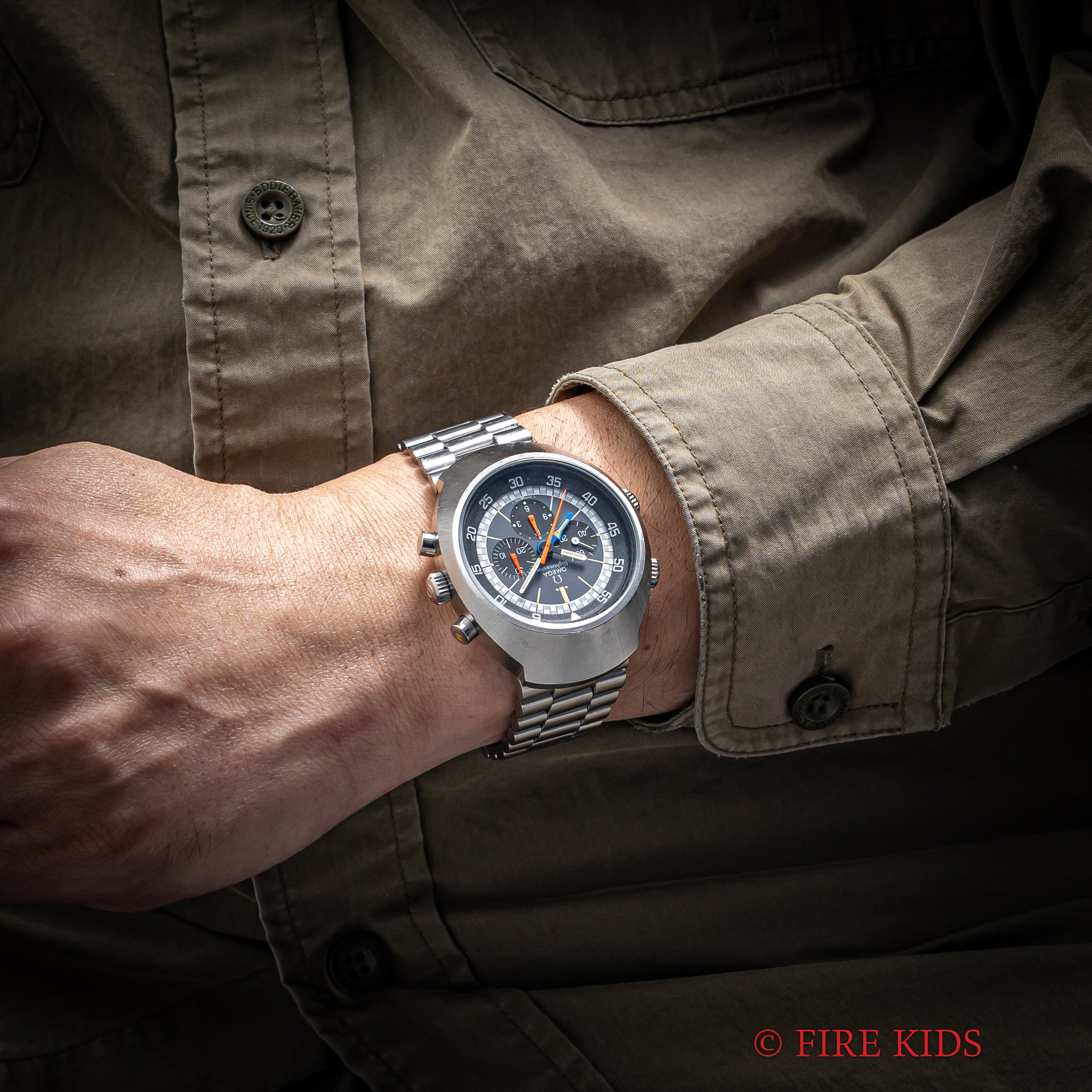 オメガ フライトマスター 後期型 1971年製 Ref.145.026 オレンジ針 純正ブレス