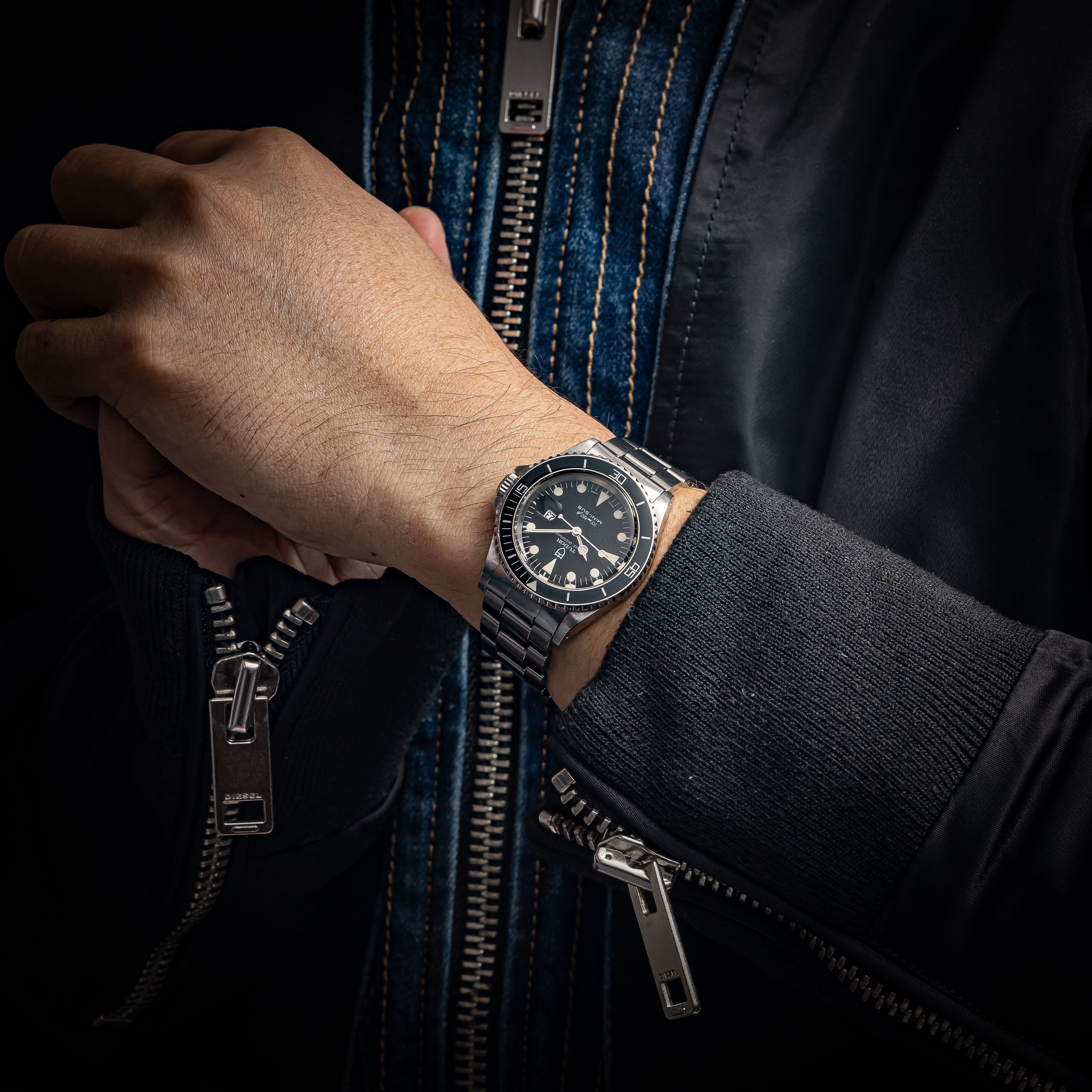 チューダー ミニサブ 1990年製 Ref.73090 ブラックダイヤル