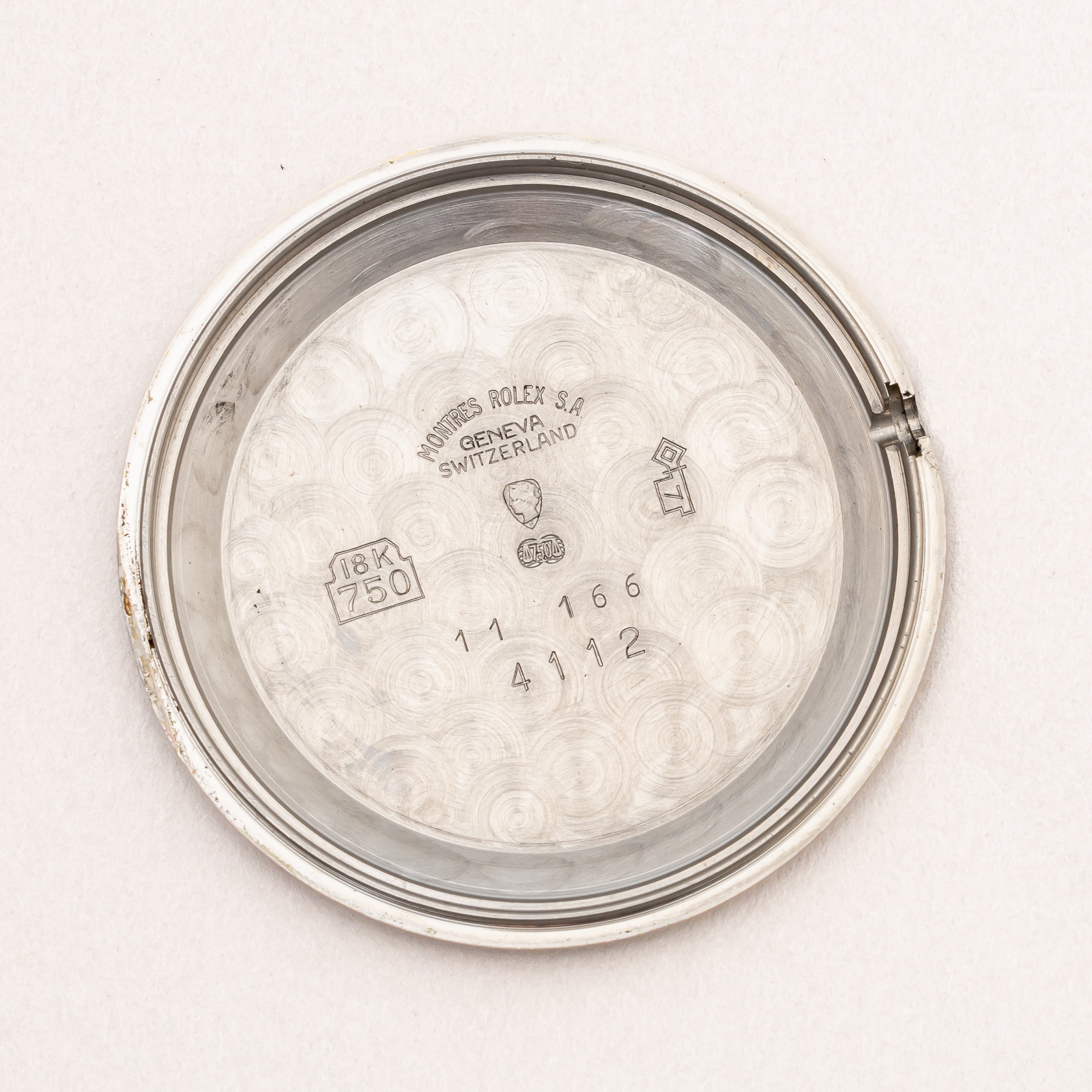 ロレックス チェリーニ 1976年製 Ref.4112 18金ホワイトゴールド 箱、ギャランティー付き