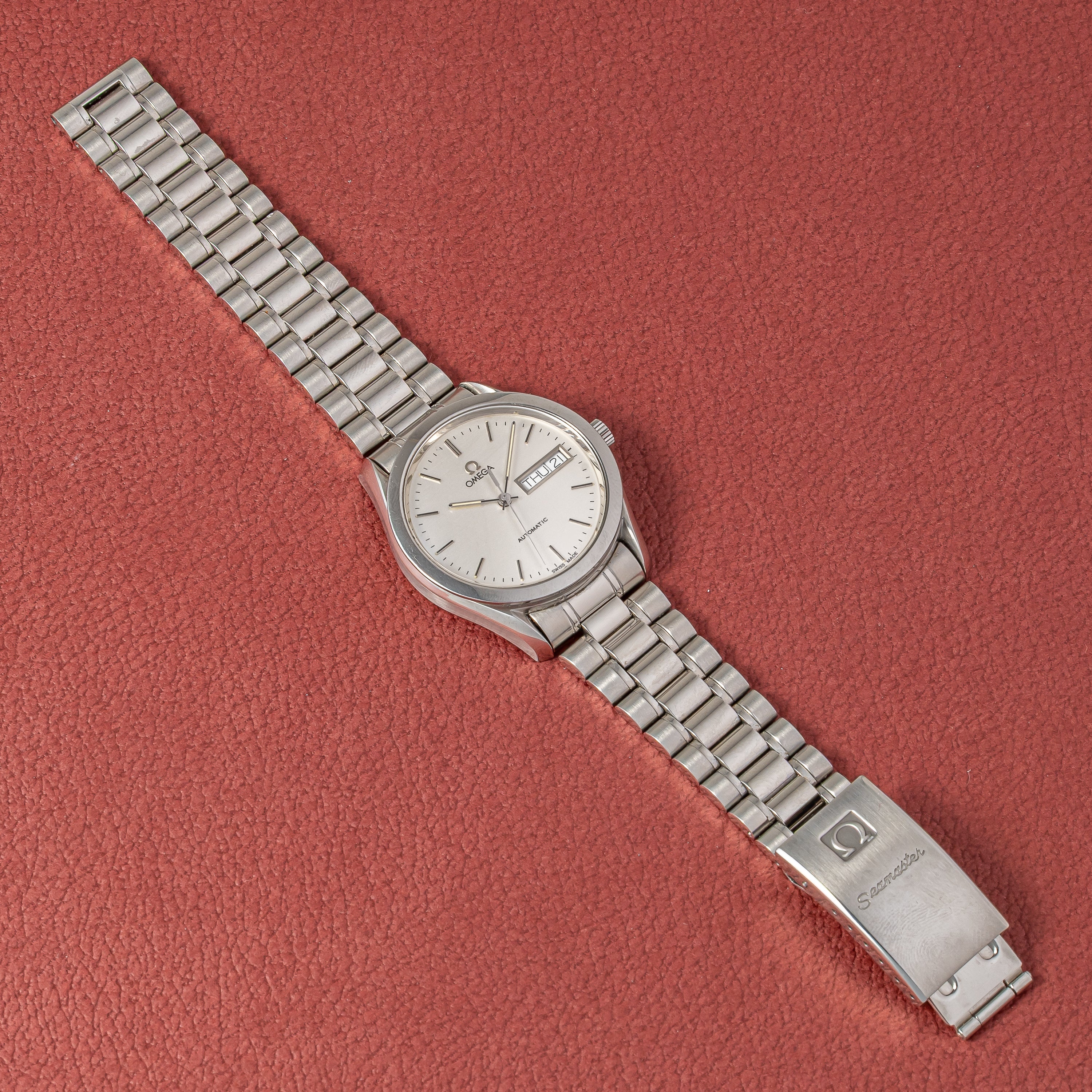 オメガ クラシック デイデイト 1995年~1997年製 シルバーダイヤル ブレス付き