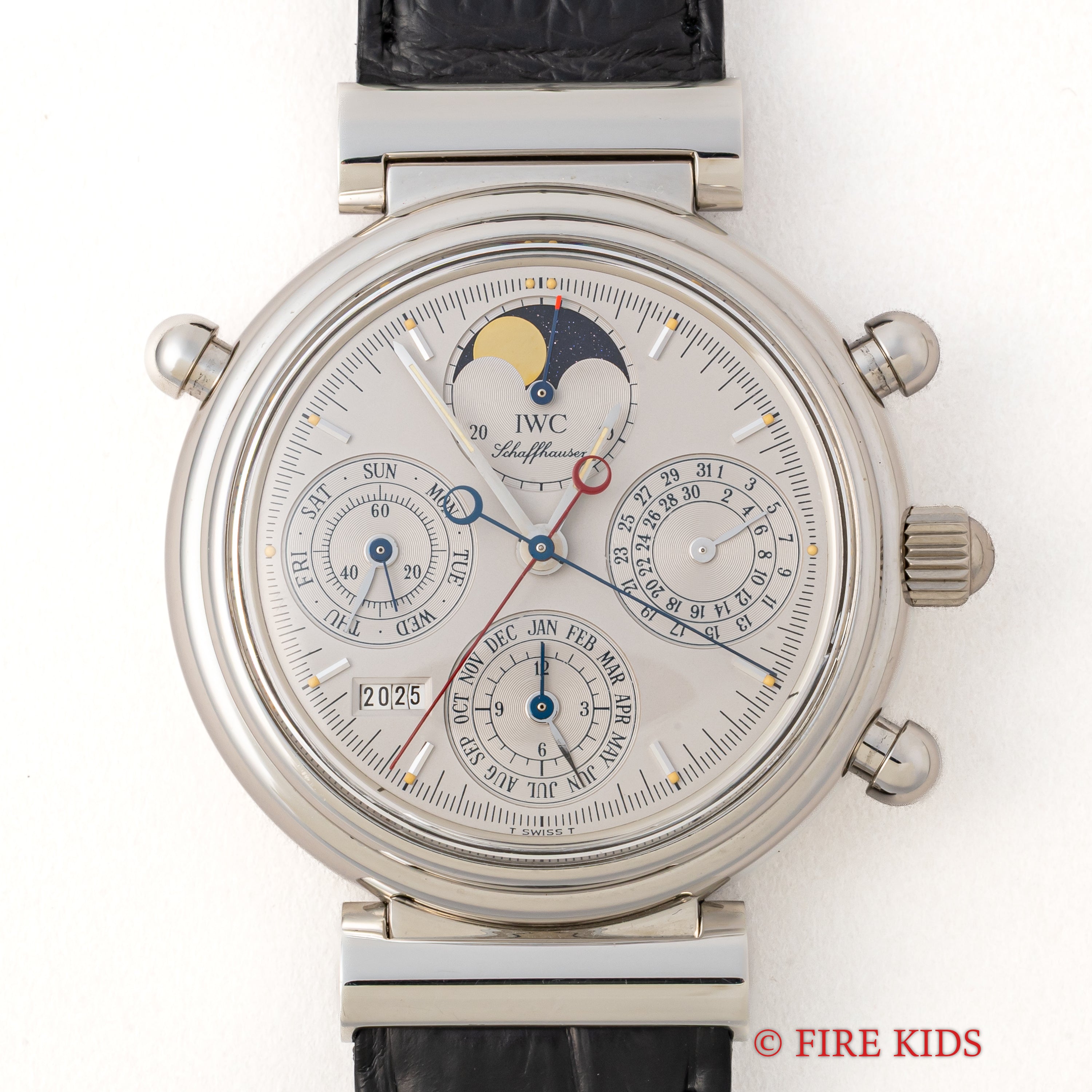 IWC 1996年製 プラチナ無垢 ダ・ヴィンチ パーペチュアルカレンダー ラトラパンテ 自動巻きRef.3751-003 箱、ギャラ、取説付き