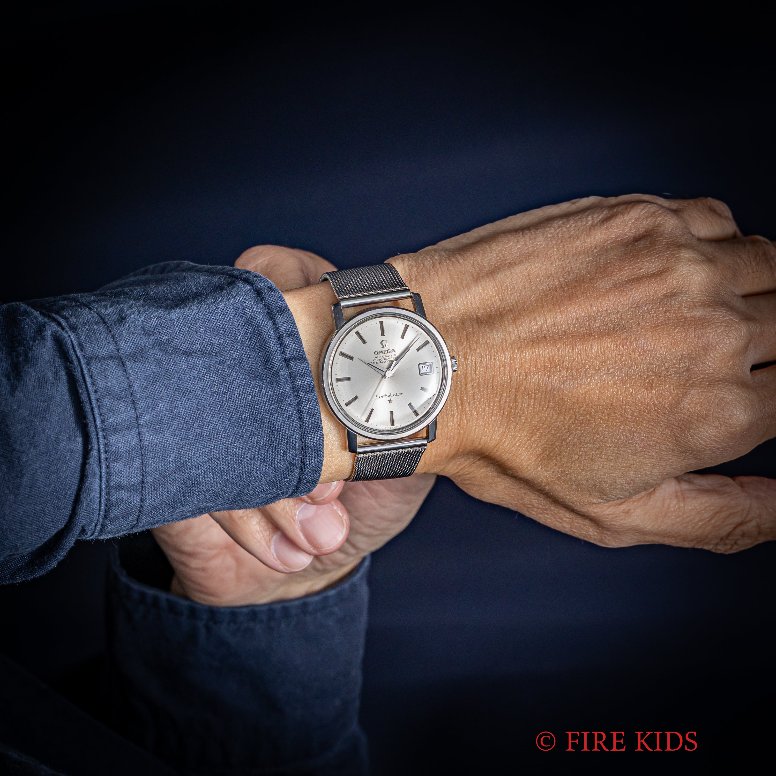 オメガ コンステレーション 1969年製 Ref.168.018 自動巻 クロノメーター 純正メッシュブレス付き