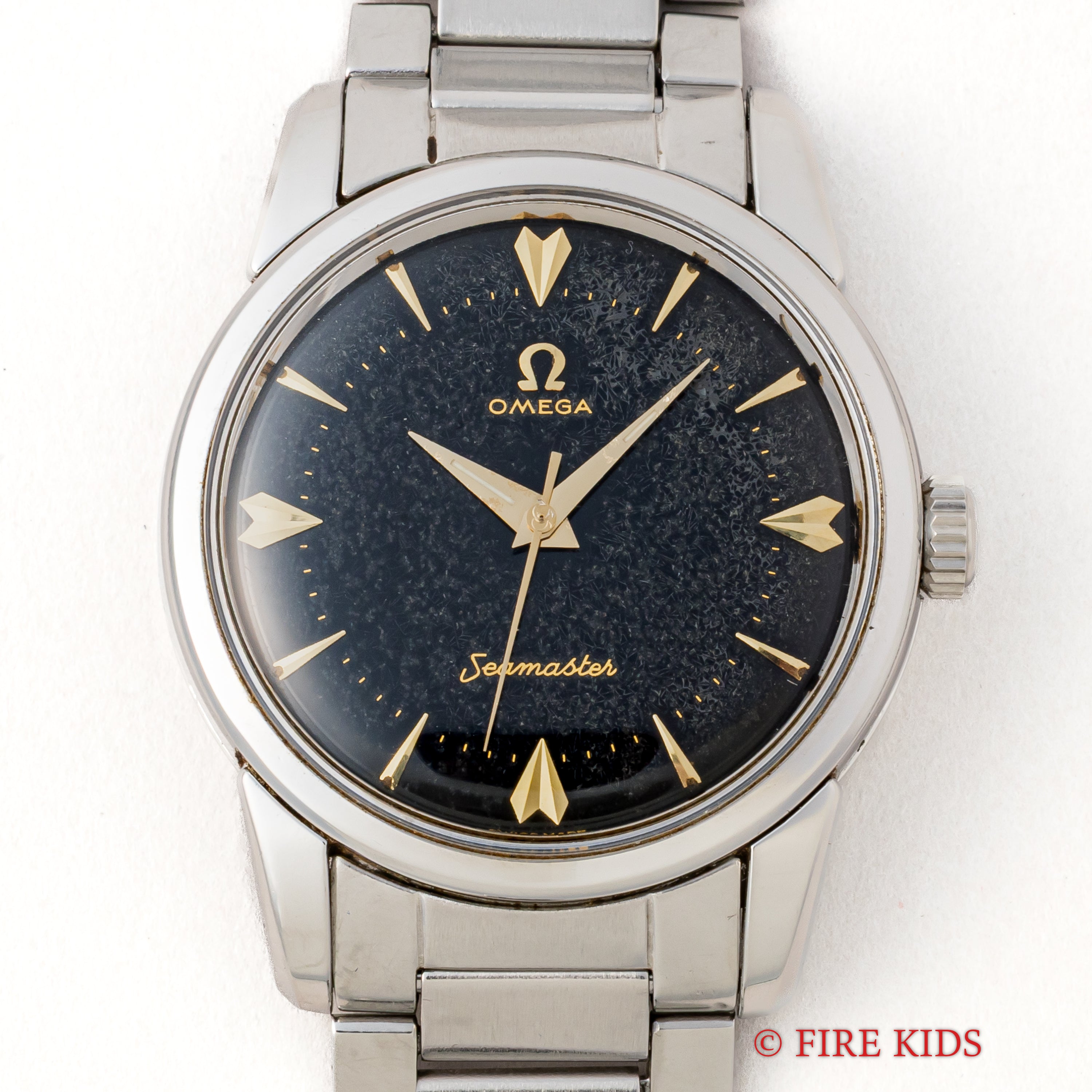 オメガ シーマスター ブラックミラー ダイヤモンドインデックス 手巻き 1956年製 Ref.2759-11SC Cal.420
