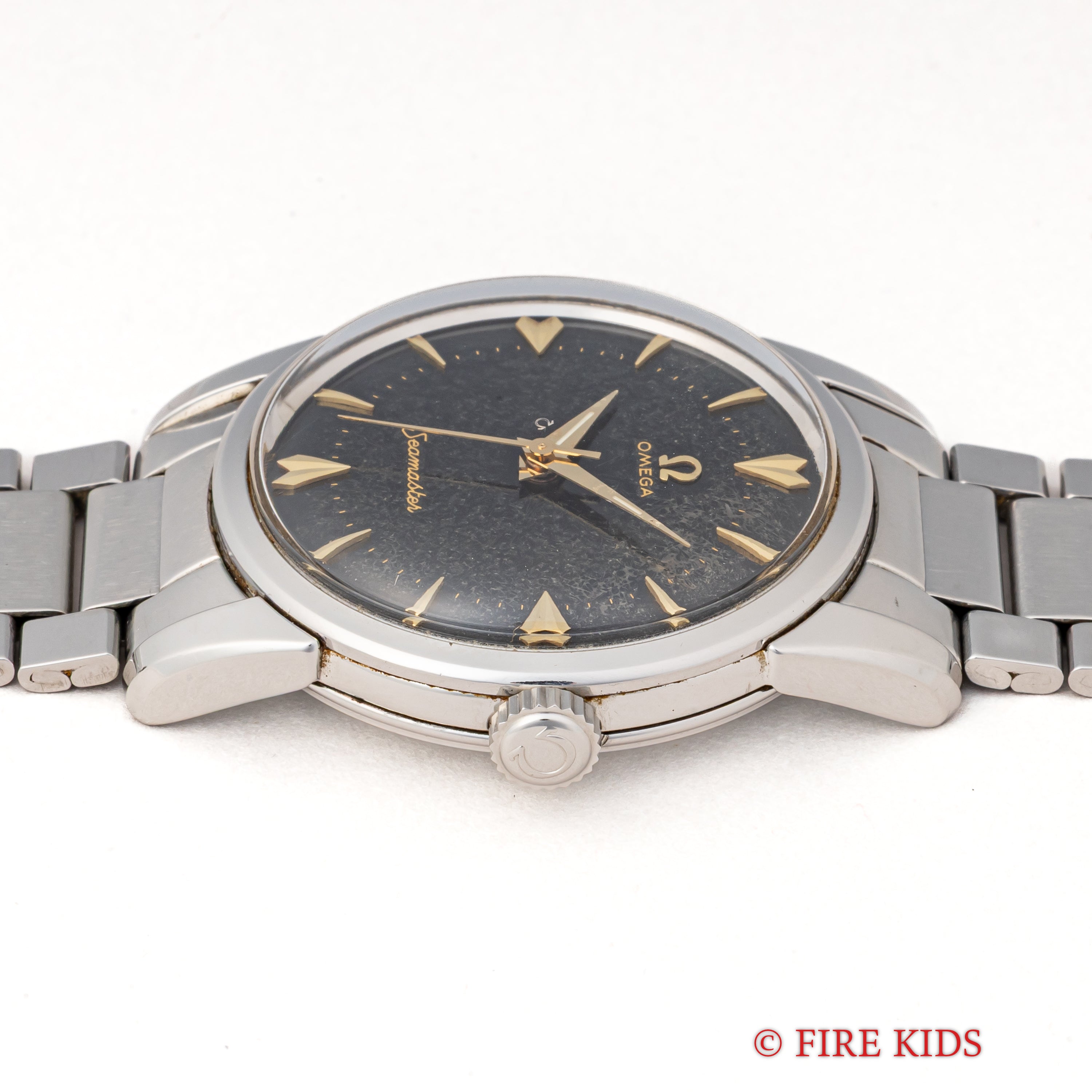 オメガ シーマスター ブラックミラー ダイヤモンドインデックス 手巻き 1956年製 Ref.2759-11SC Cal.420