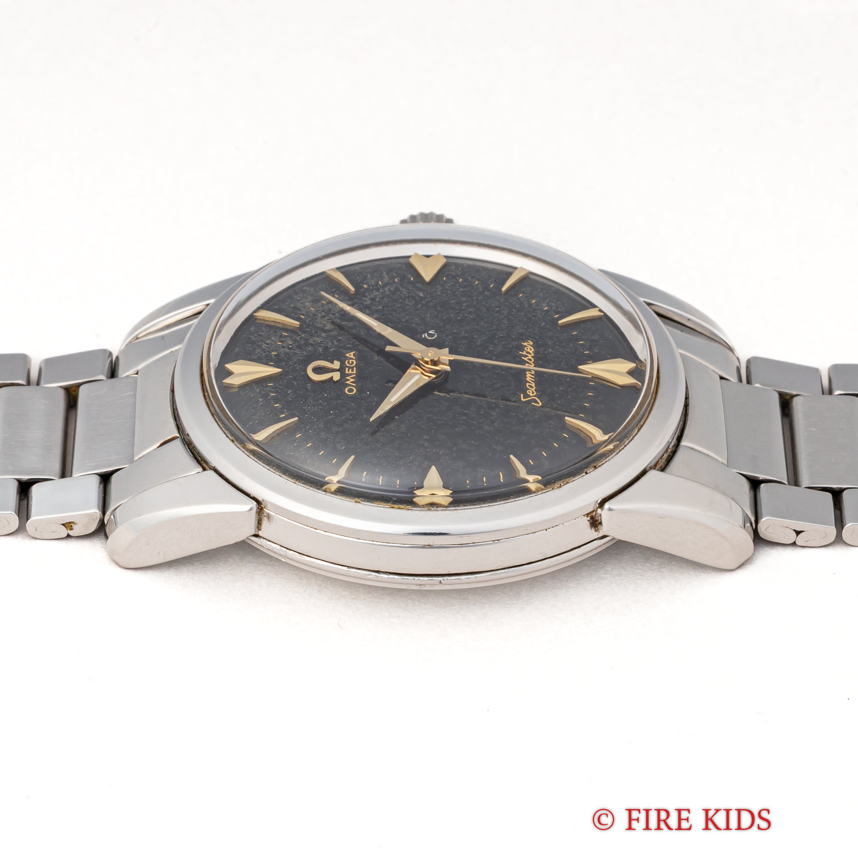オメガ シーマスター ブラックミラー ダイヤモンドインデックス 手巻き 1956年製 Ref.2759-11SC Cal.420