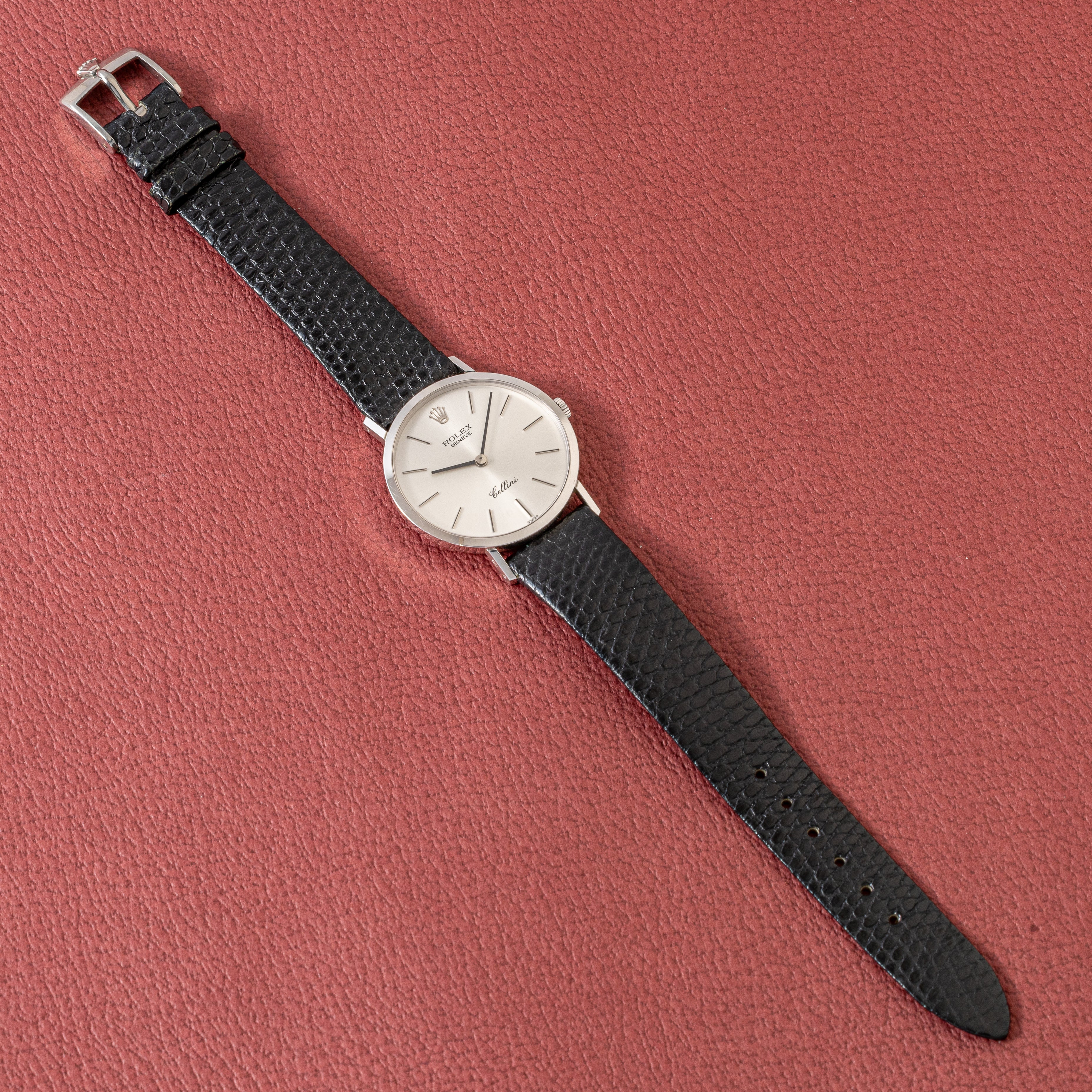 ロレックス チェリーニ 1976年製 Ref.4112 18金ホワイトゴールド 箱、ギャランティー付き