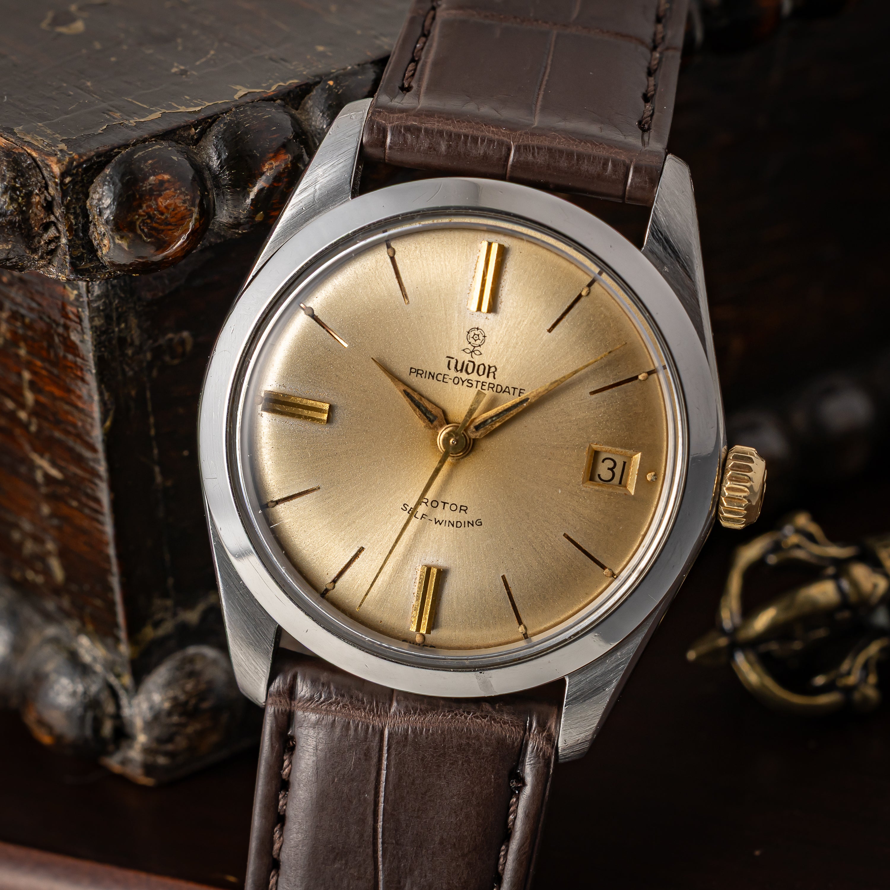 チューダー 小薔薇 プリンスオイスターデイト 1966年製 Ref.7995 自動巻 王冠リューズ