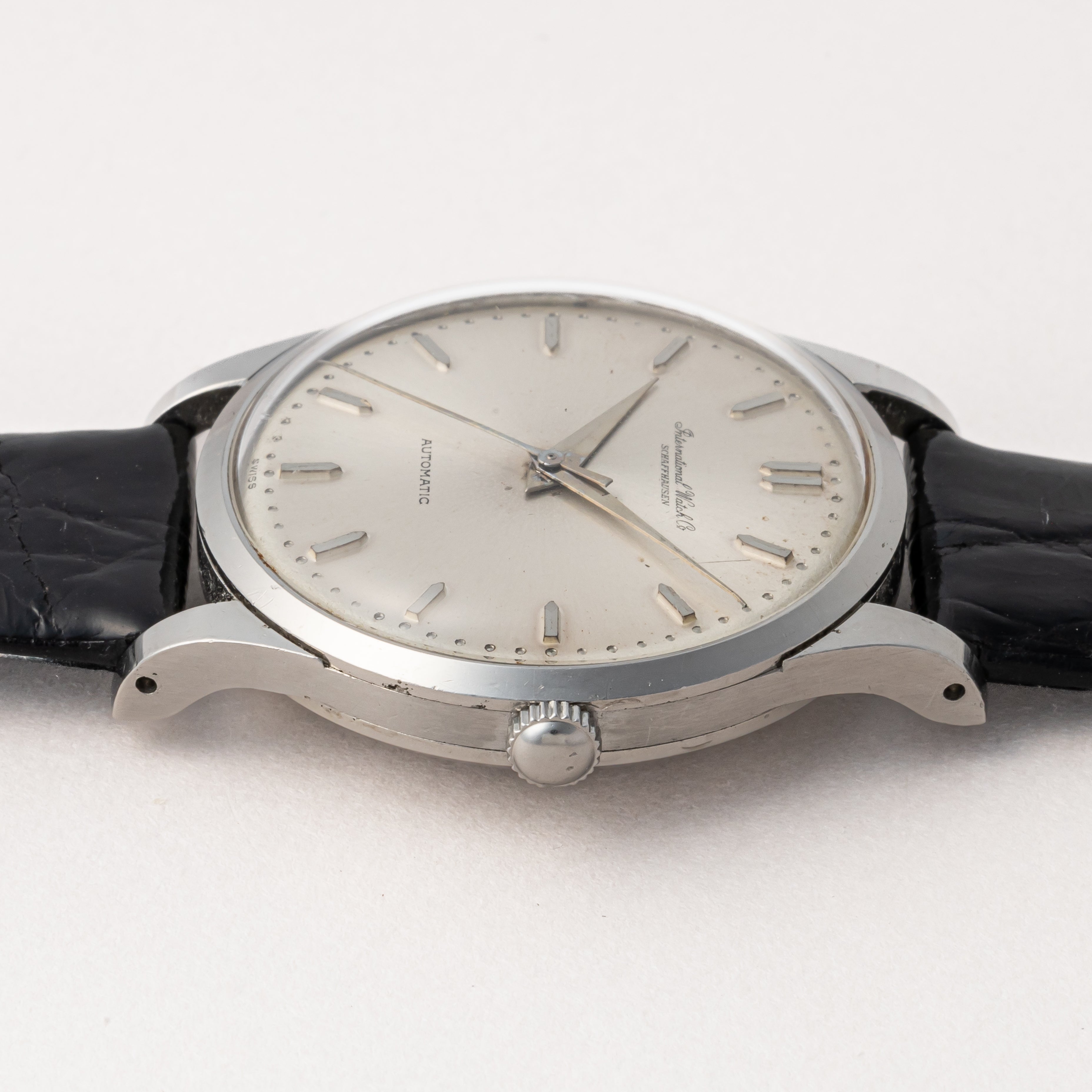 IWC ラウンドケース ノンデイト自動巻き 1962年製 Cal.853 純正尾錠付き