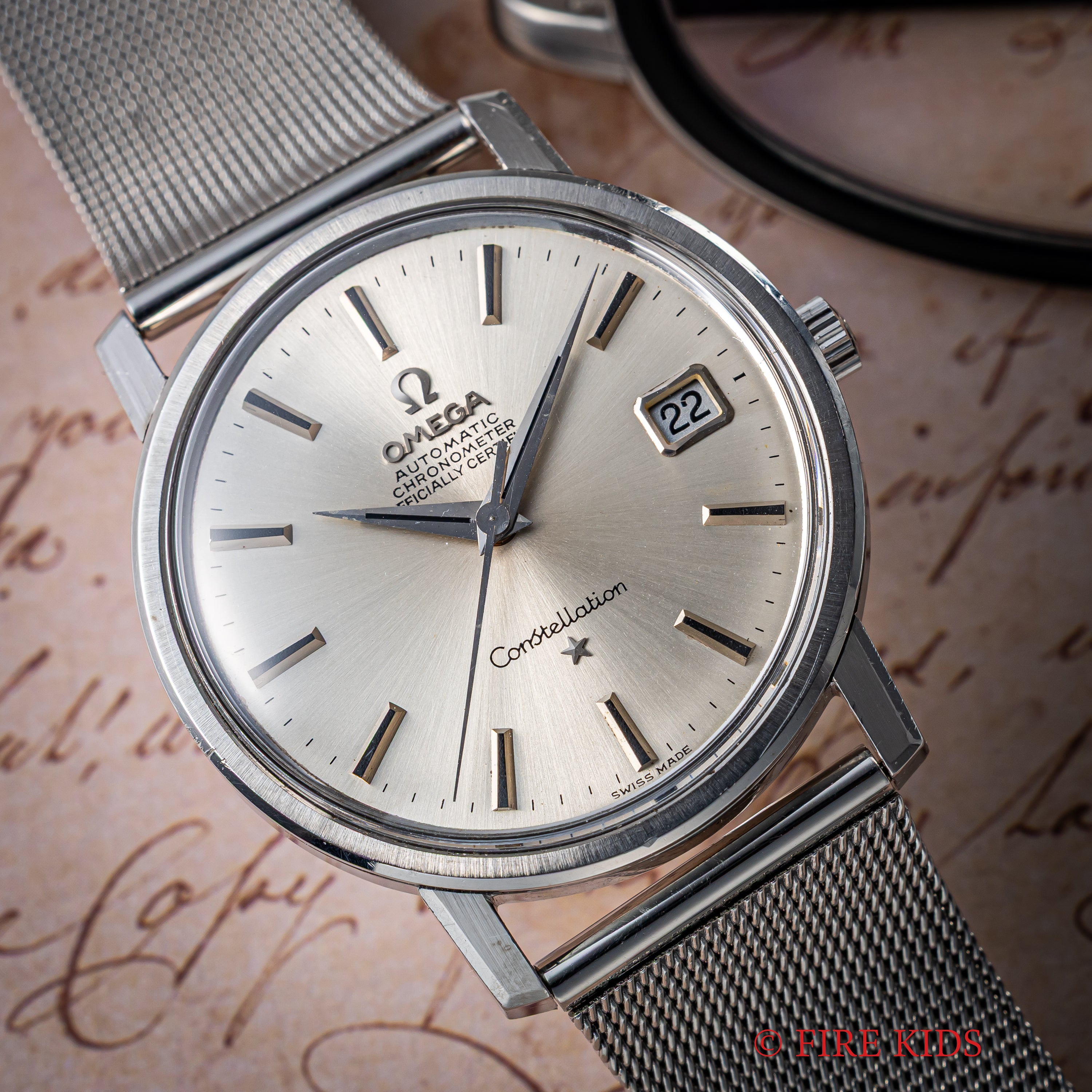 オメガ コンステレーション 1969年製 Ref.168.018 自動巻 クロノメーター 純正メッシュブレス付き