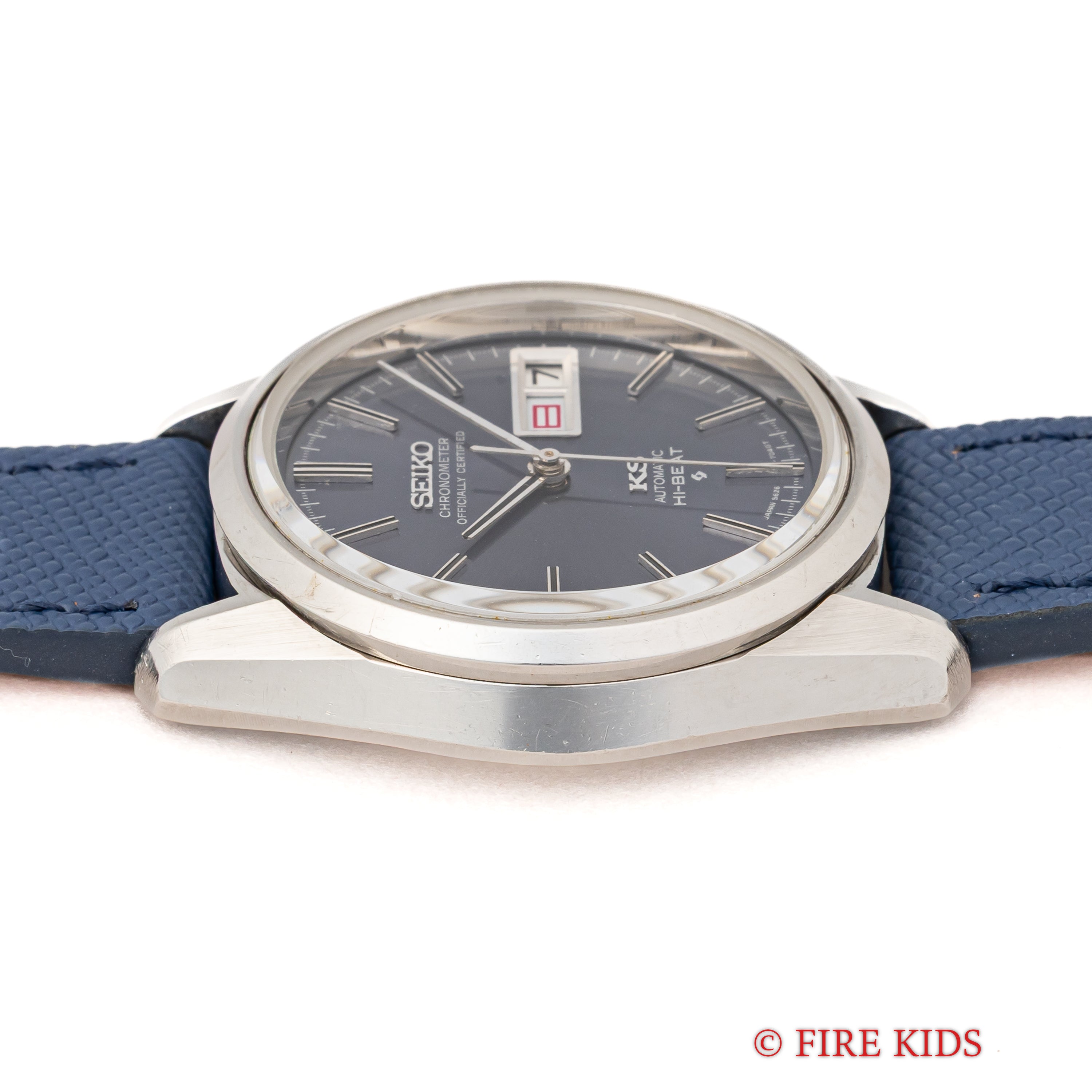 キングセイコー クロノメーター ブルーグレーダイヤル ハイビート 自動巻き 1971年製 Ref.5626-7040 56KS