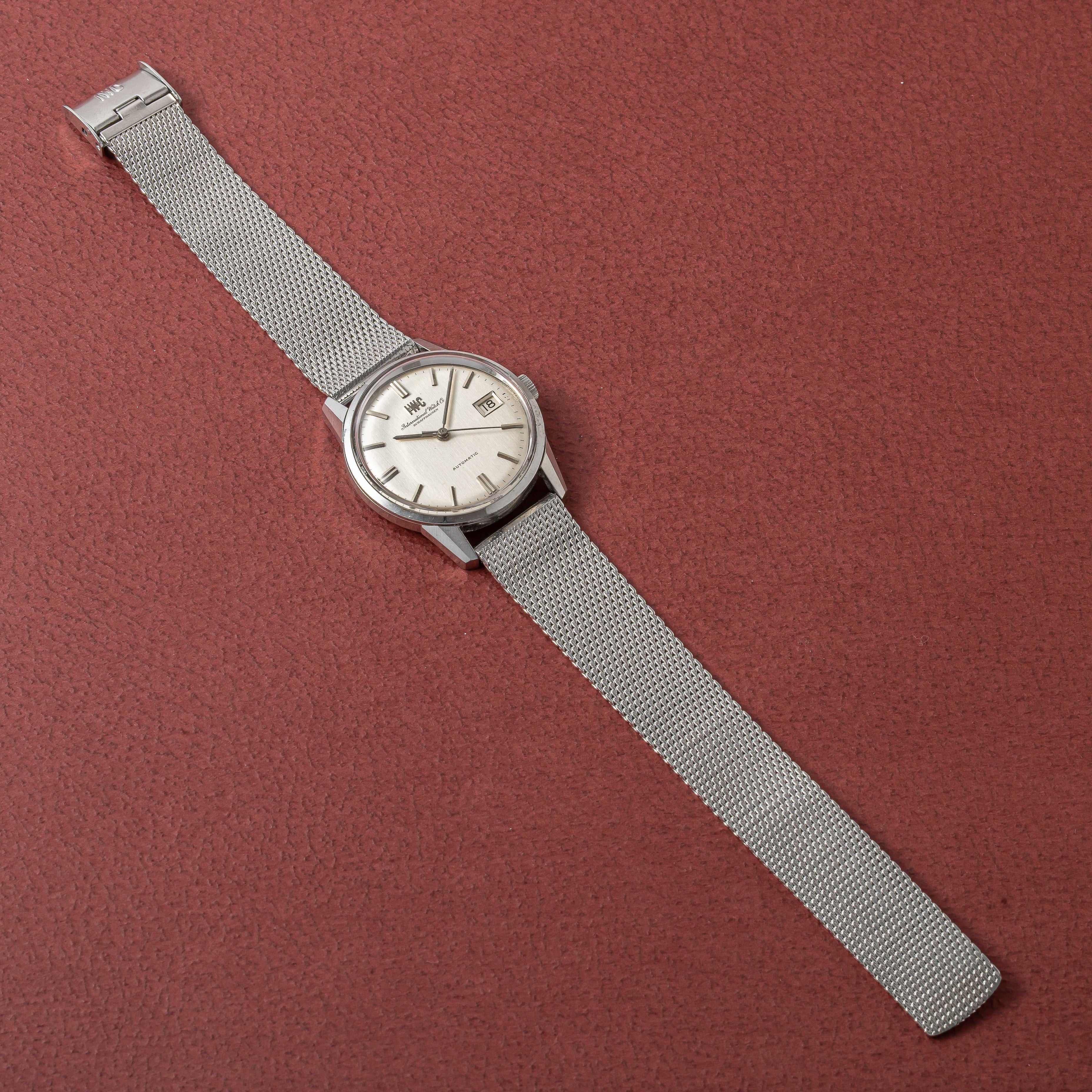 IWC ラウンドケース 1970年製/昭和45年製 Ref.R810AD 純正メッシュブレス付き