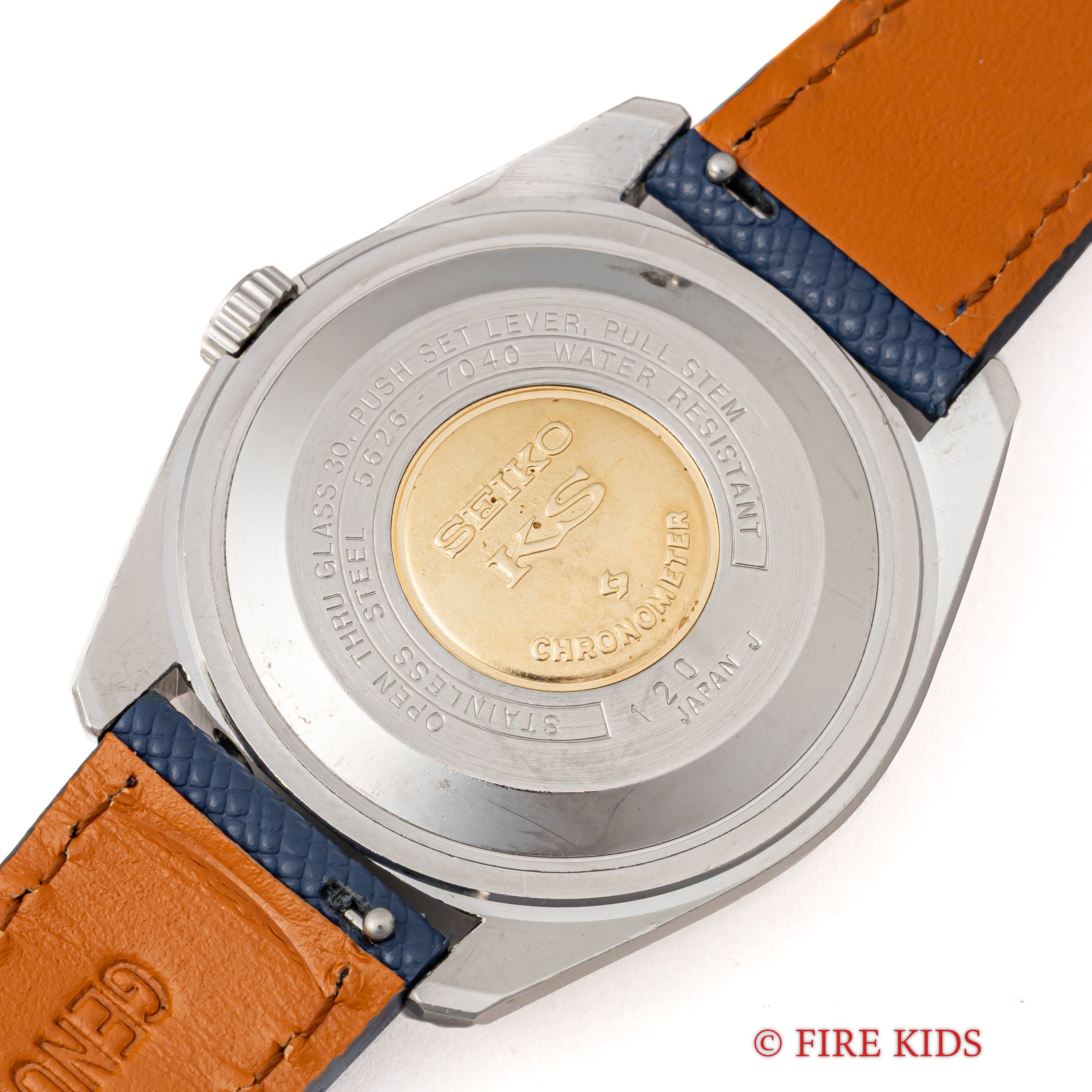 キングセイコー クロノメーター ブルーグレーダイヤル ハイビート 自動巻き 1971年製 Ref.5626-7040 56KS