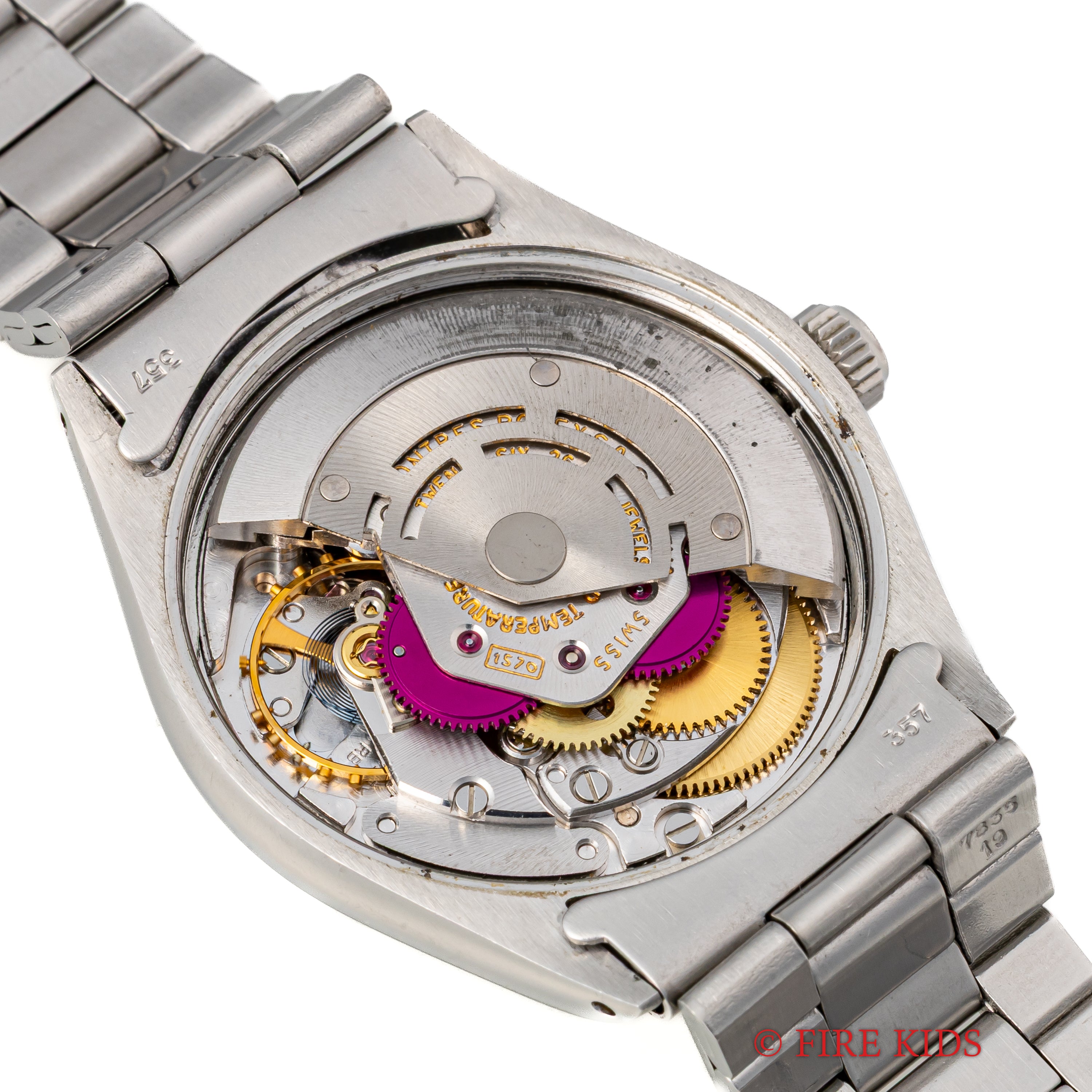 ロレックス オイスターパーペチュアル 1971年製 Ref.1002 箱、ギャラ、タグ付き