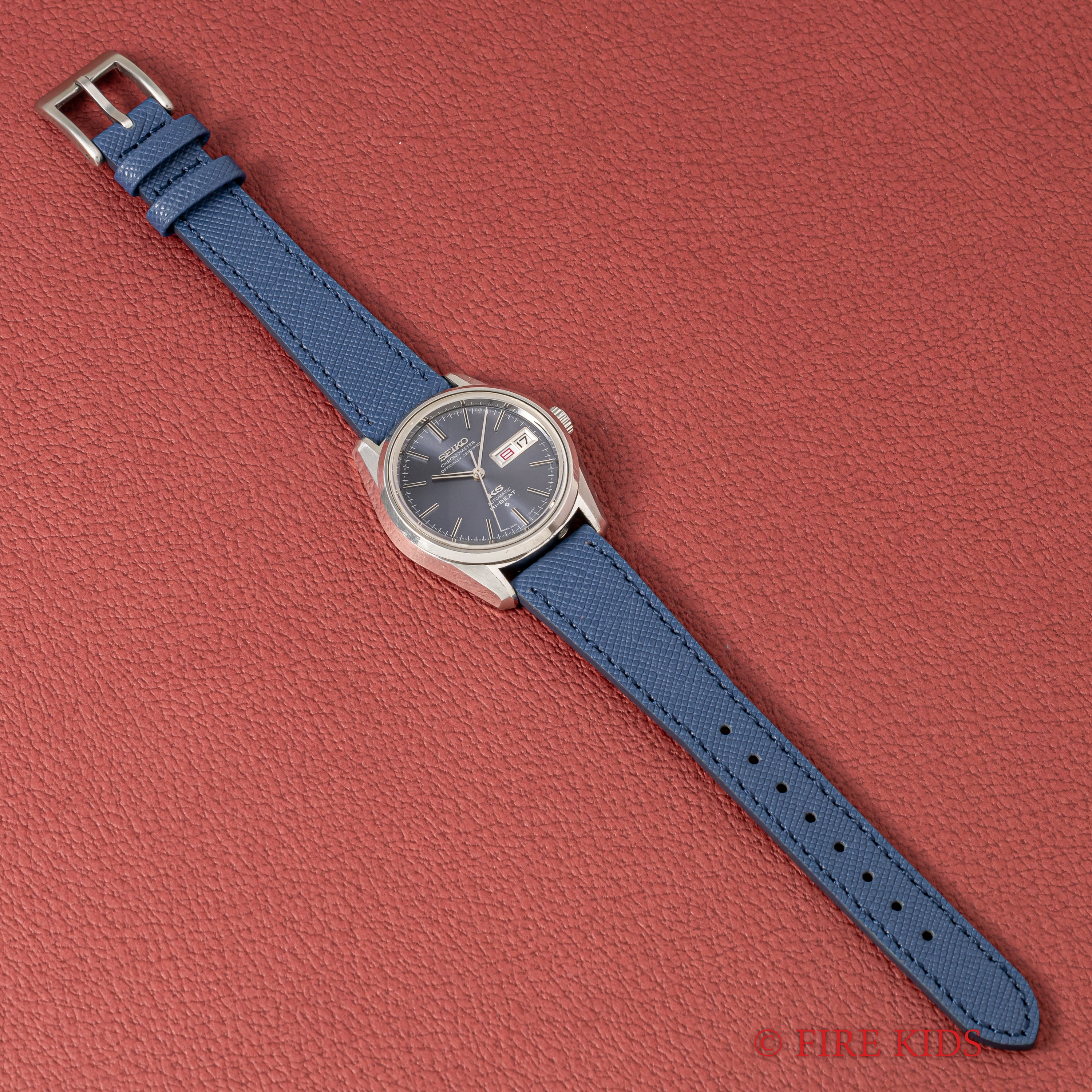 キングセイコー クロノメーター ブルーグレーダイヤル ハイビート 自動巻き 1971年製 Ref.5626-7040 56KS