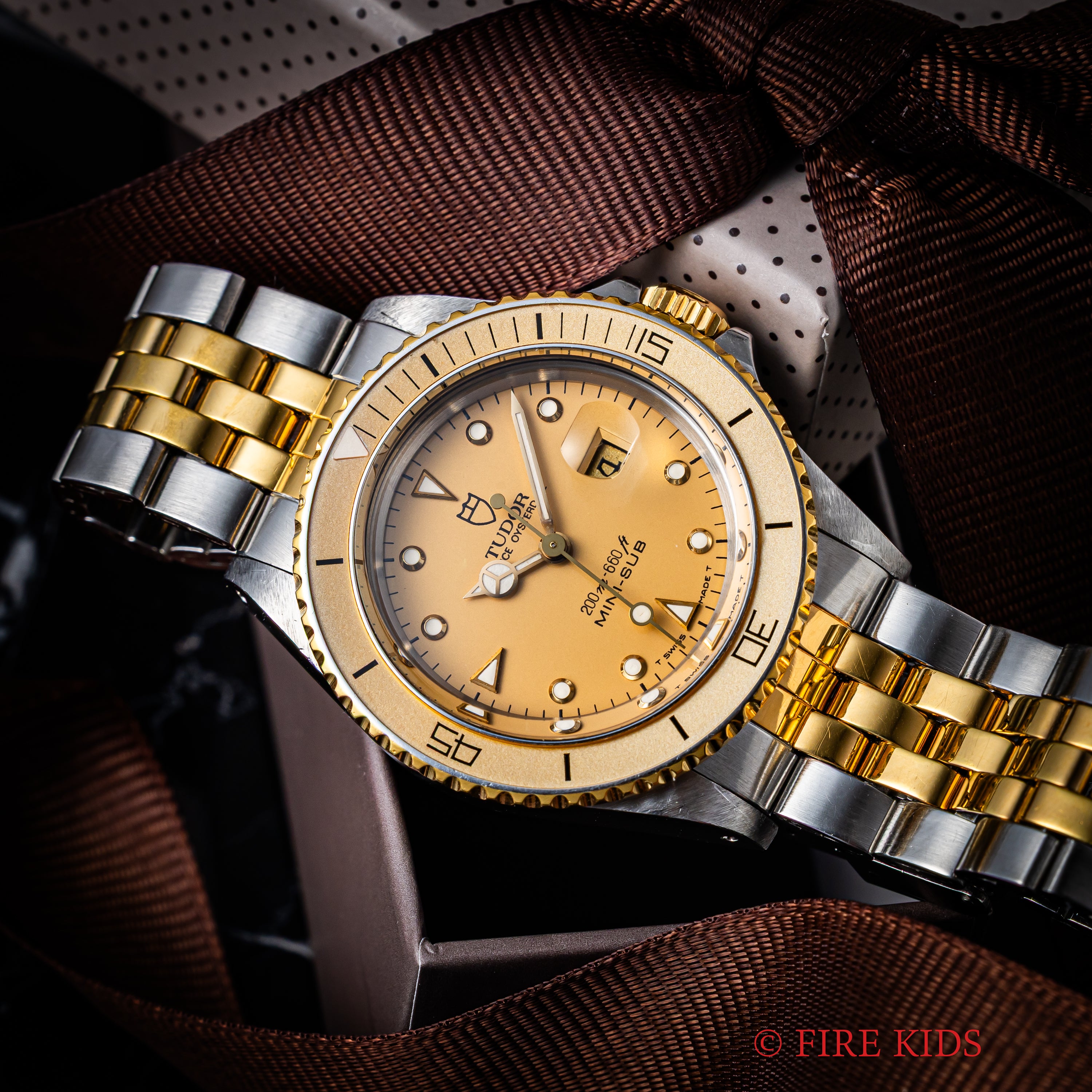 チューダー ミニサブ 自動巻き 1989年製 Ref.73091 コンビ 王冠リューズ