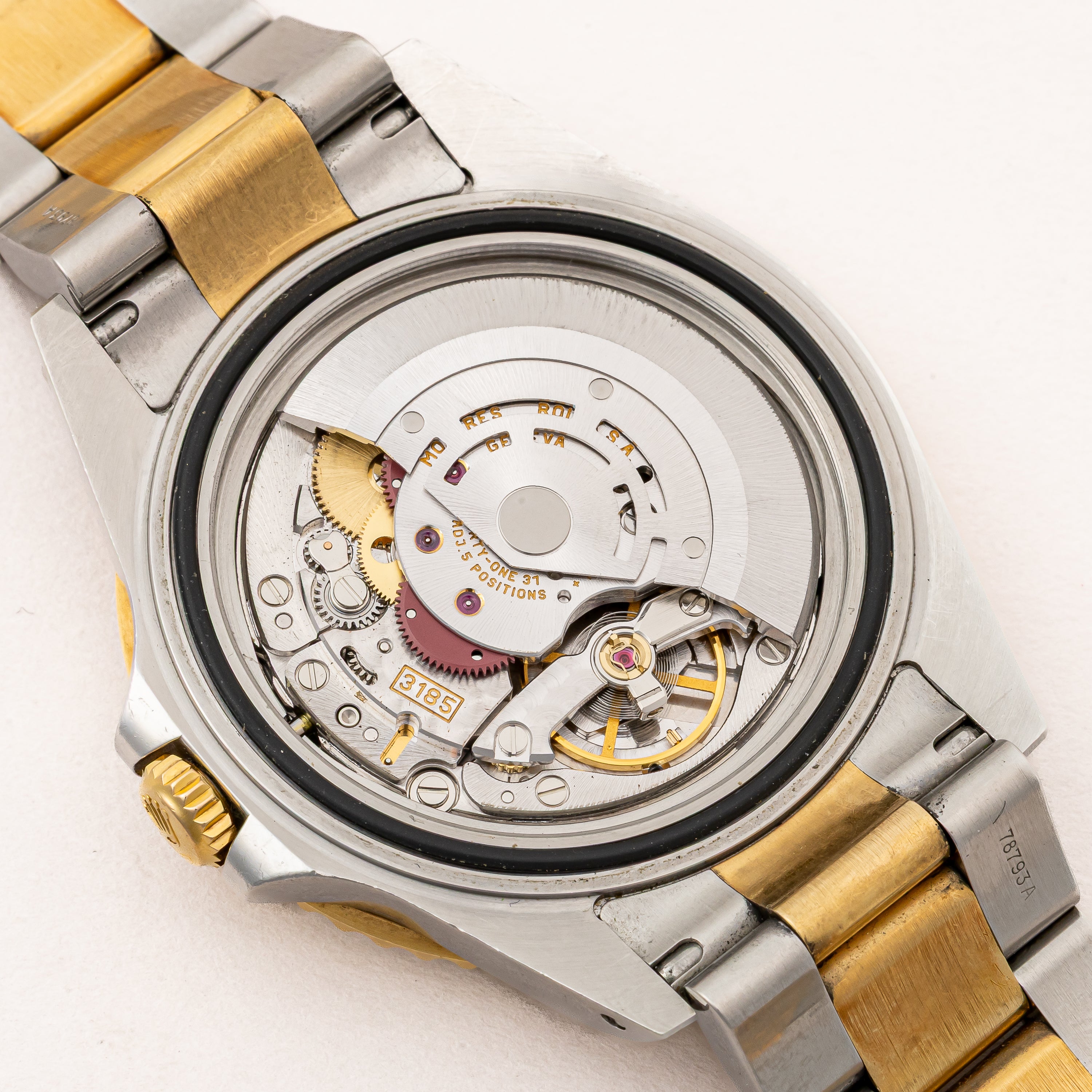 ロレックス GMTマスターⅡコンビ 2002年製 Ref.16713 ルートビア 3連コンビオイスターブレス