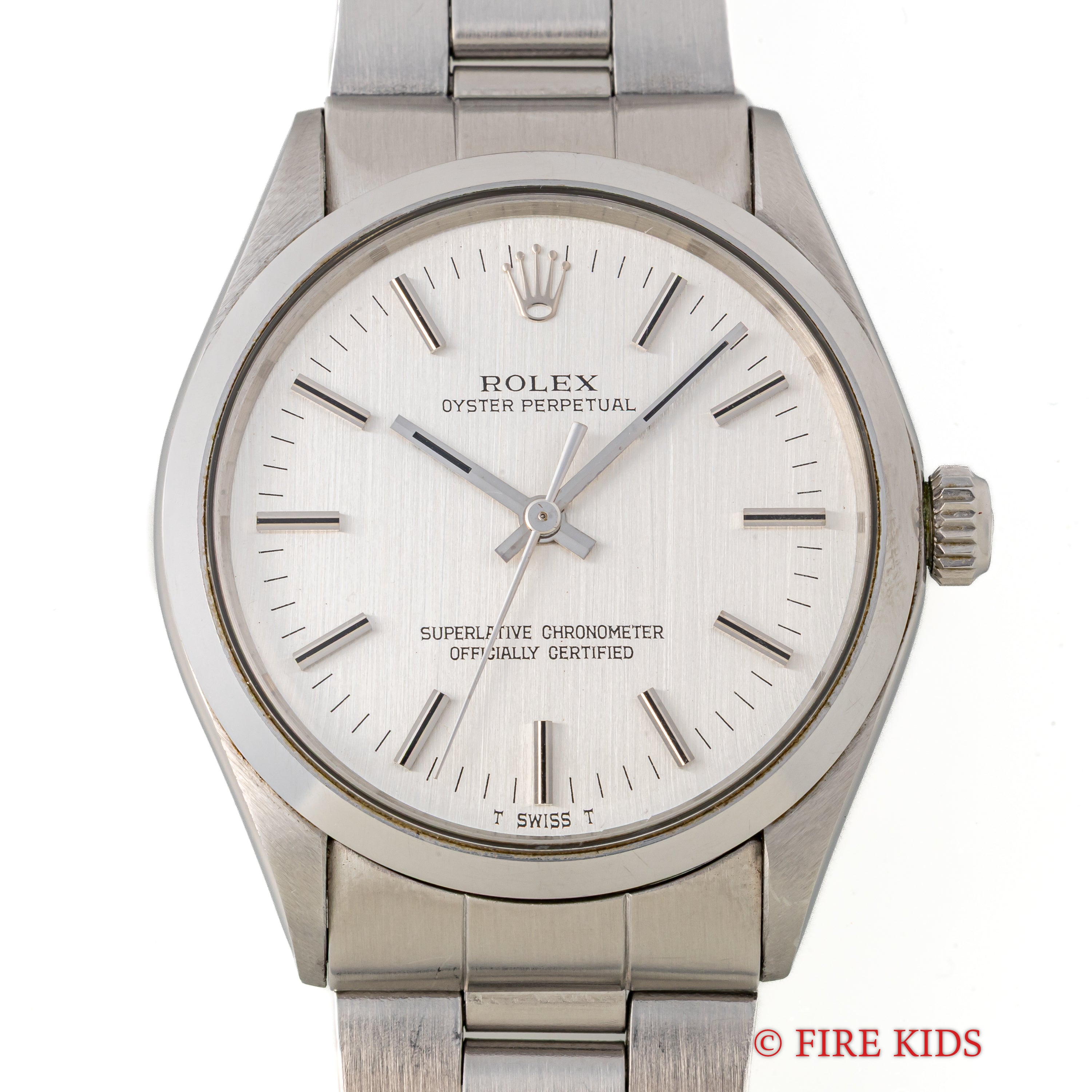 ロレックス オイスターパーペチュアル 1971年製 Ref.1002 箱、ギャラ、タグ付き