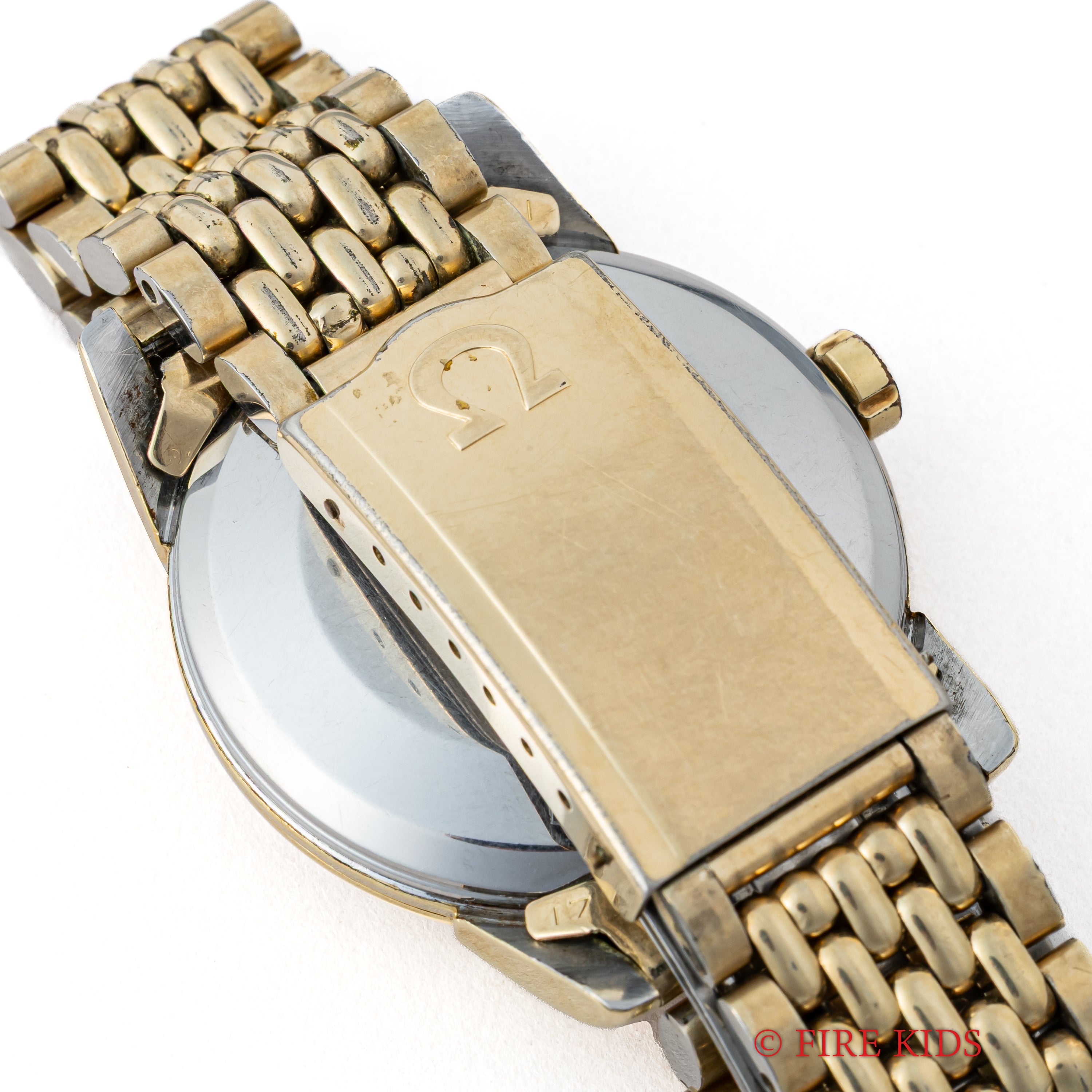 オメガ シーマスター ツートンダイヤル 1956年製 トップゴールドケース 純正ブレス