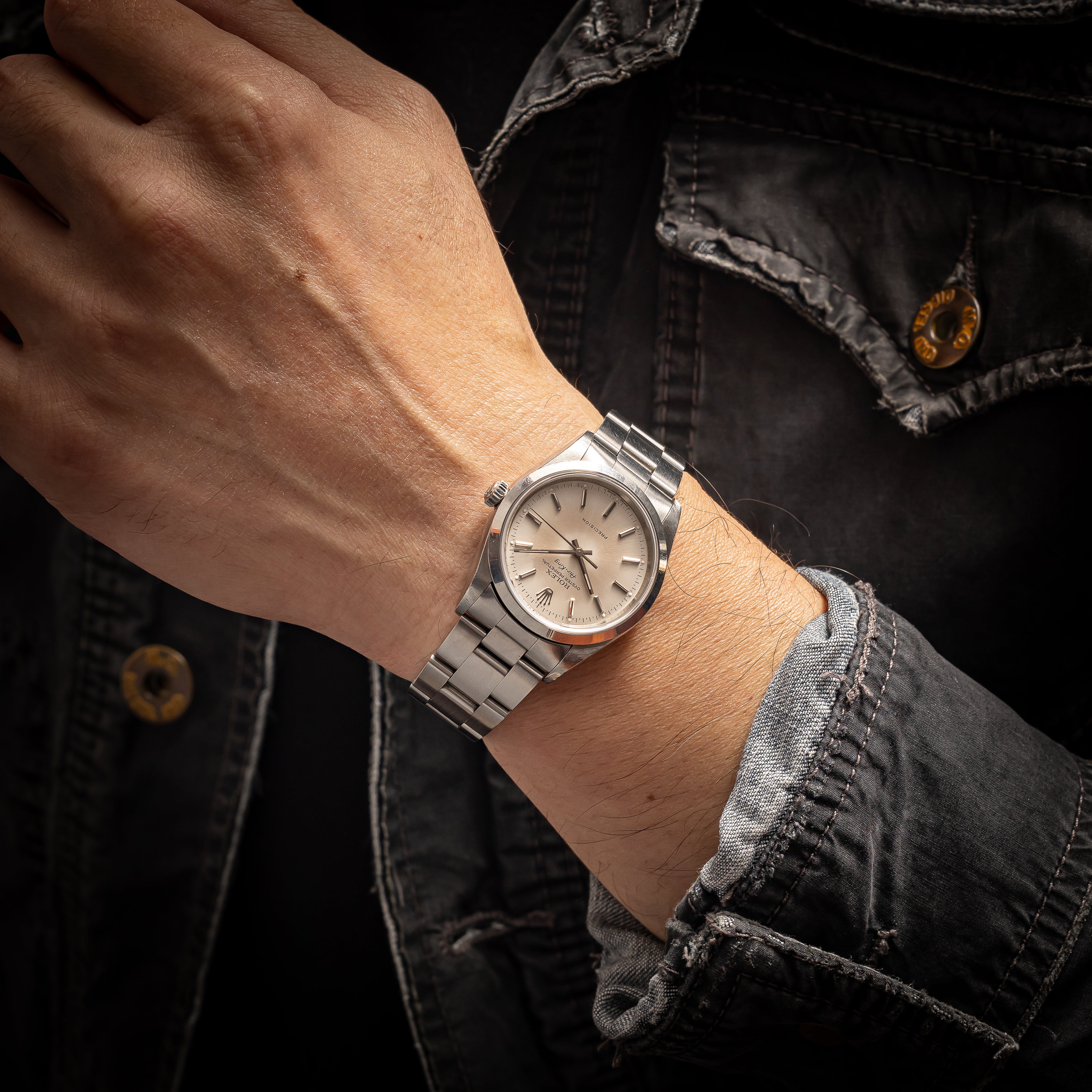 ロレックス エアキング 1997年製 Ref.14000 シルバーダイヤル