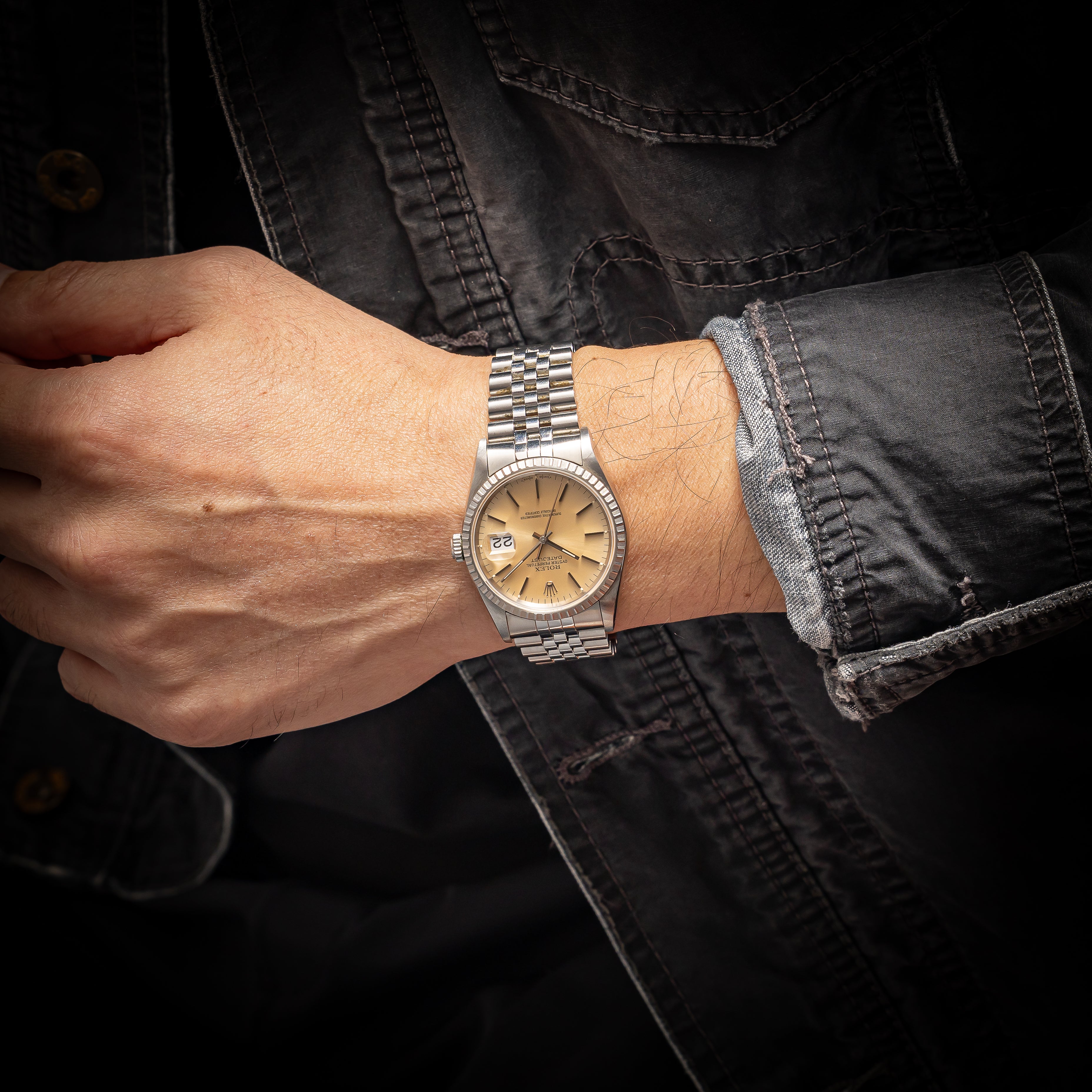 ロレックス デイトジャスト 1991年製 Ref.16220 箱、ギャラ、冊子、タグ、コマ