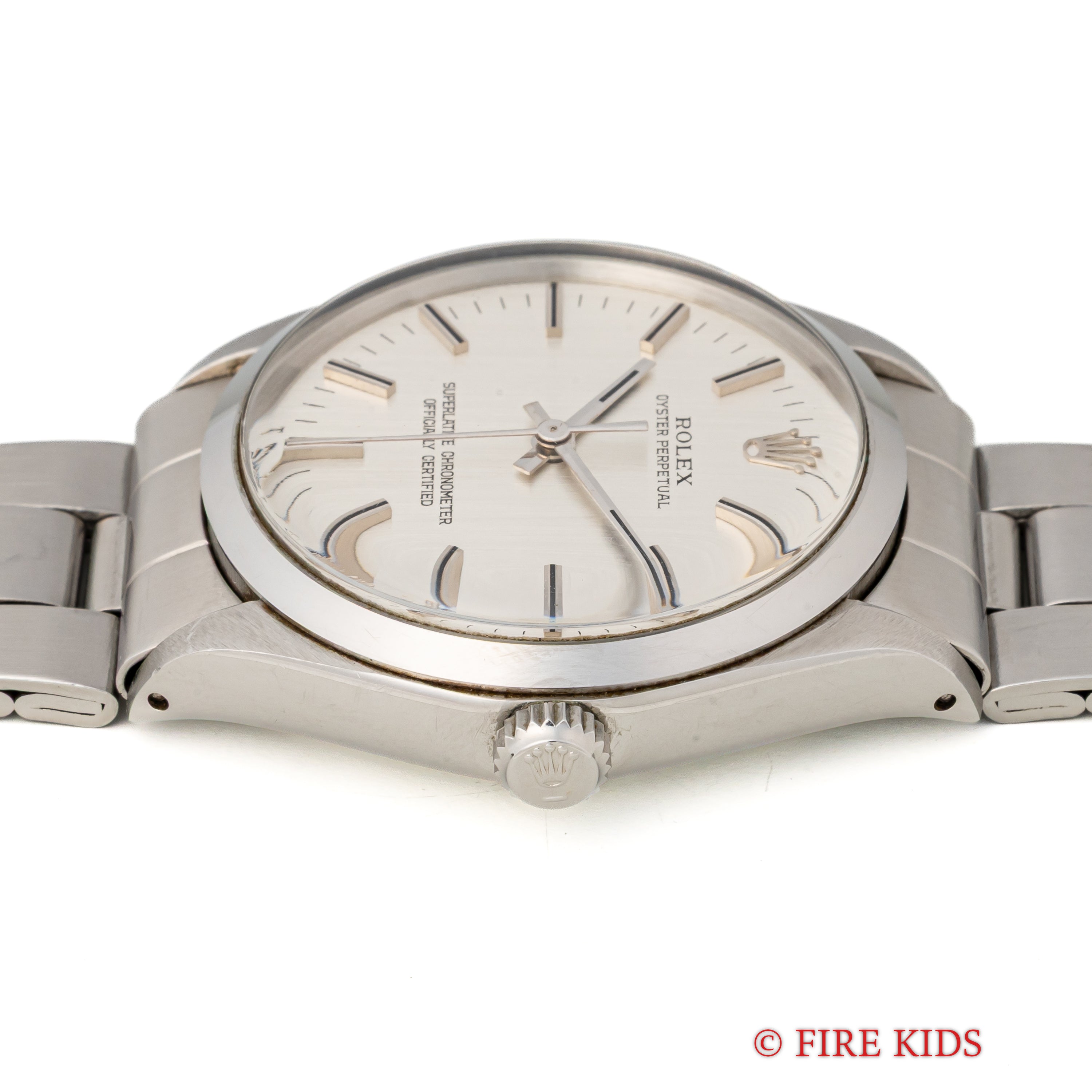 ロレックス オイスターパーペチュアル 1971年製 Ref.1002 箱、ギャラ、タグ付き