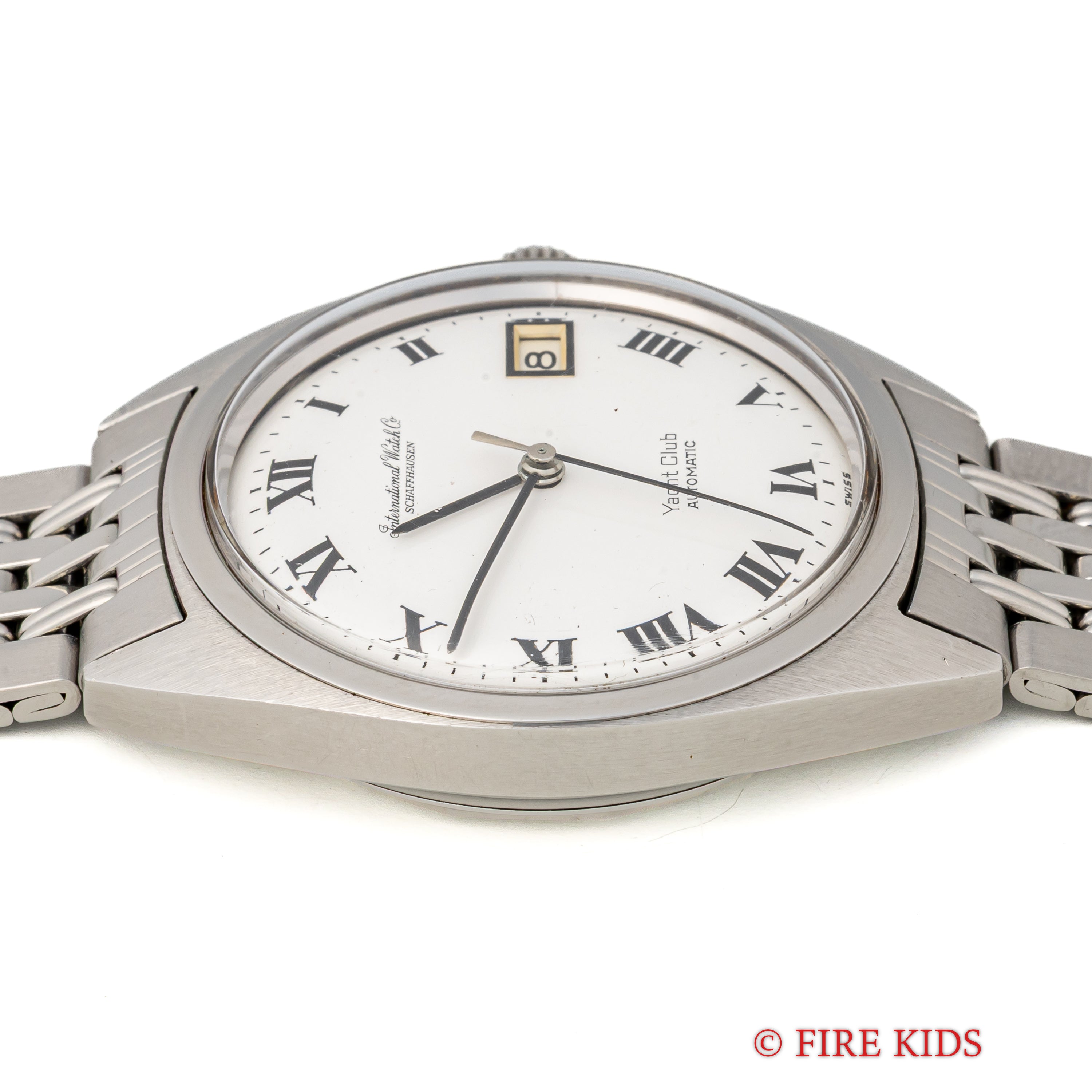 IWC ヨットクラブ Ref.811AD 1973年製 ペラトン式自動巻き Cal.8541B 純正ゲイフレアーブレス付きホワイトローマン