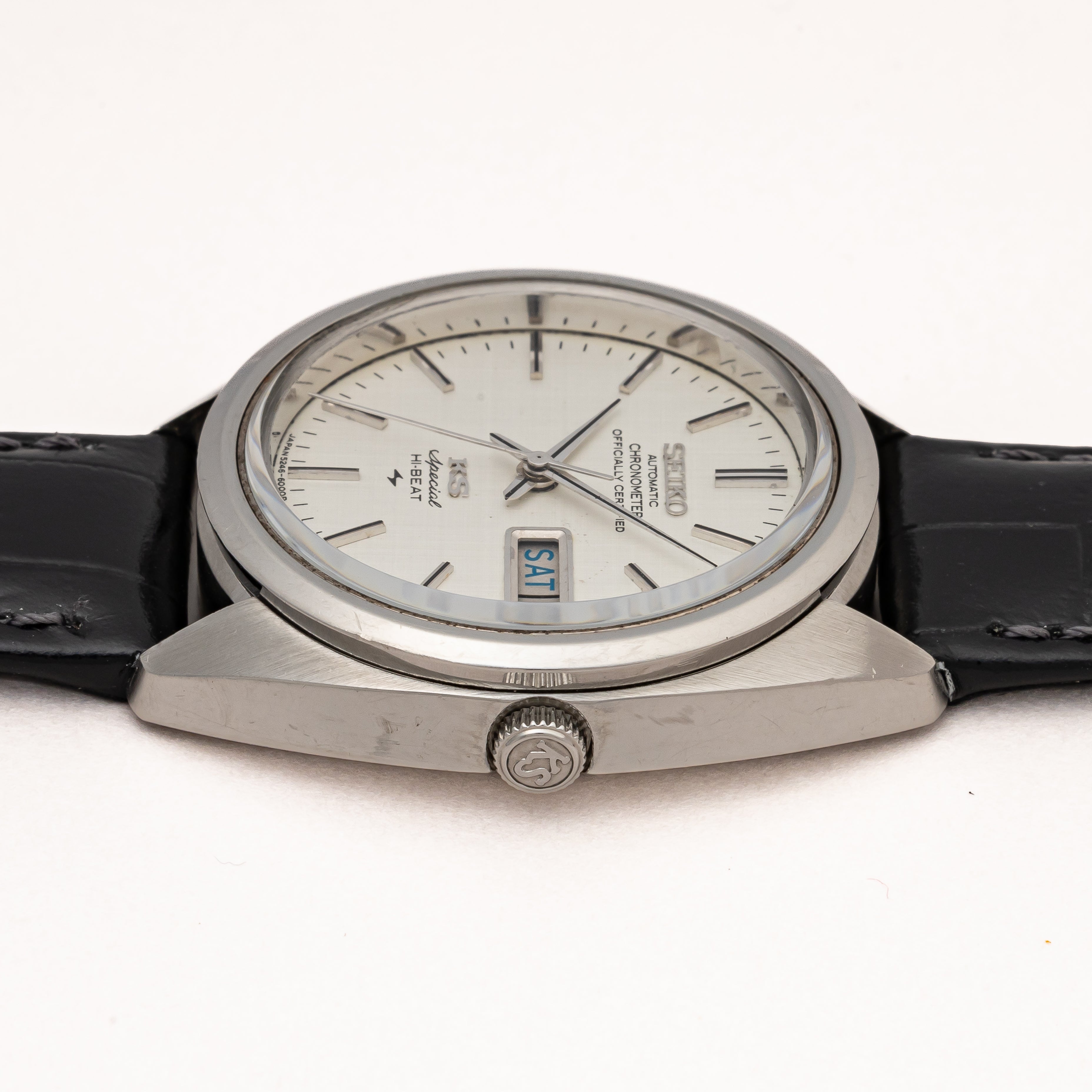 キングセイコー クロノメーター スペシャル 1973年製 Ref.5246-6000 純正尾錠付き 国際電信電話㈱