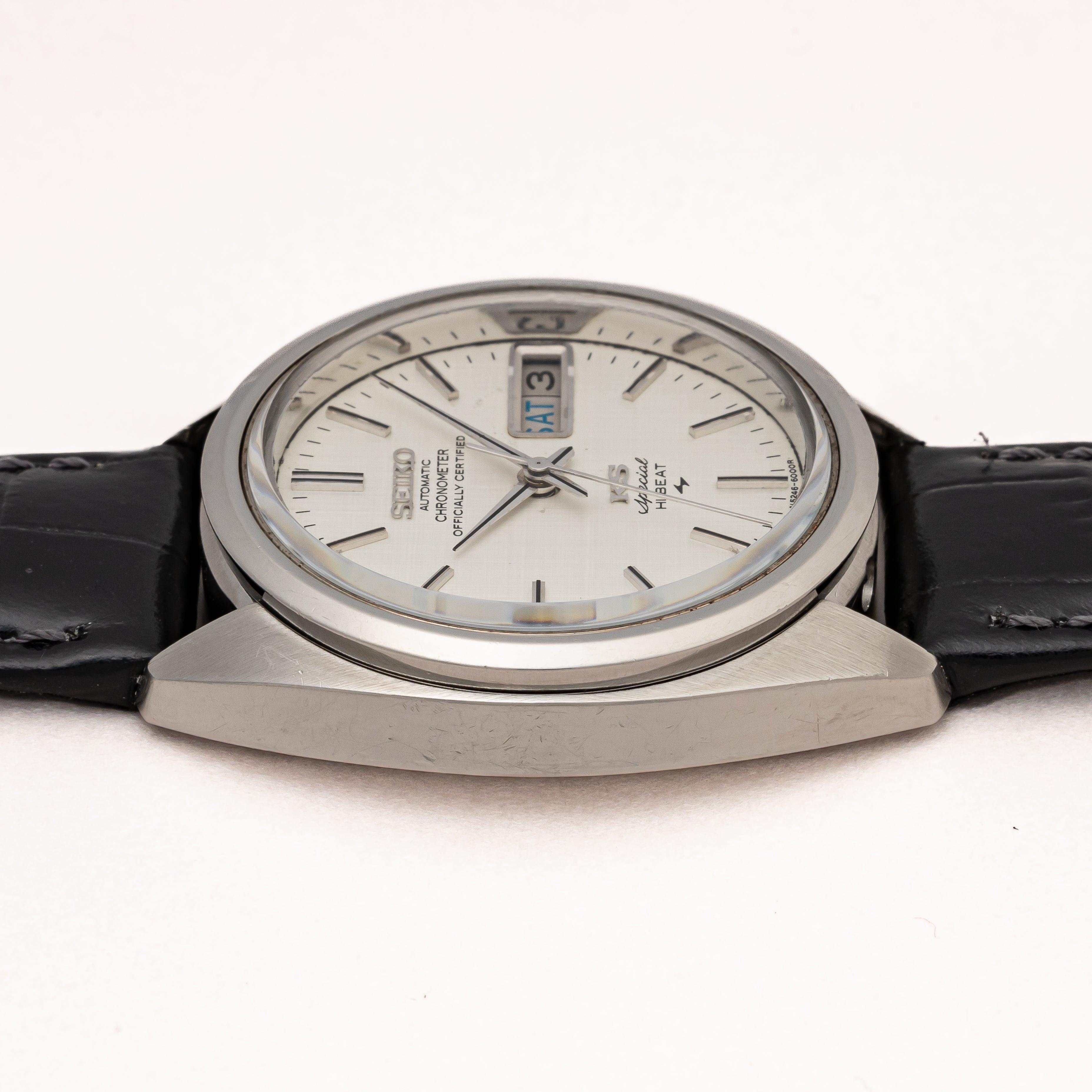 キングセイコー クロノメーター スペシャル 1973年製 Ref.5246-6000 純正尾錠付き 国際電信電話㈱