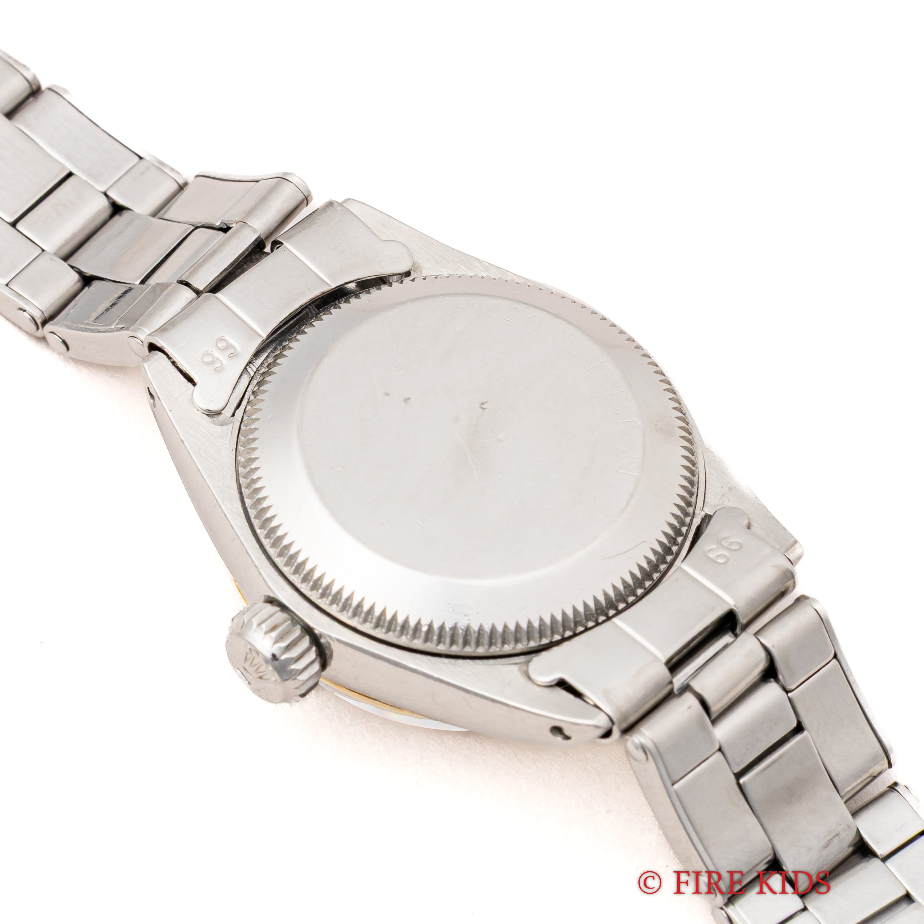 ロレックス オイスターパーペチュアルデイト レディース WGベゼル 1963年製 アルファハンド Ref.6517