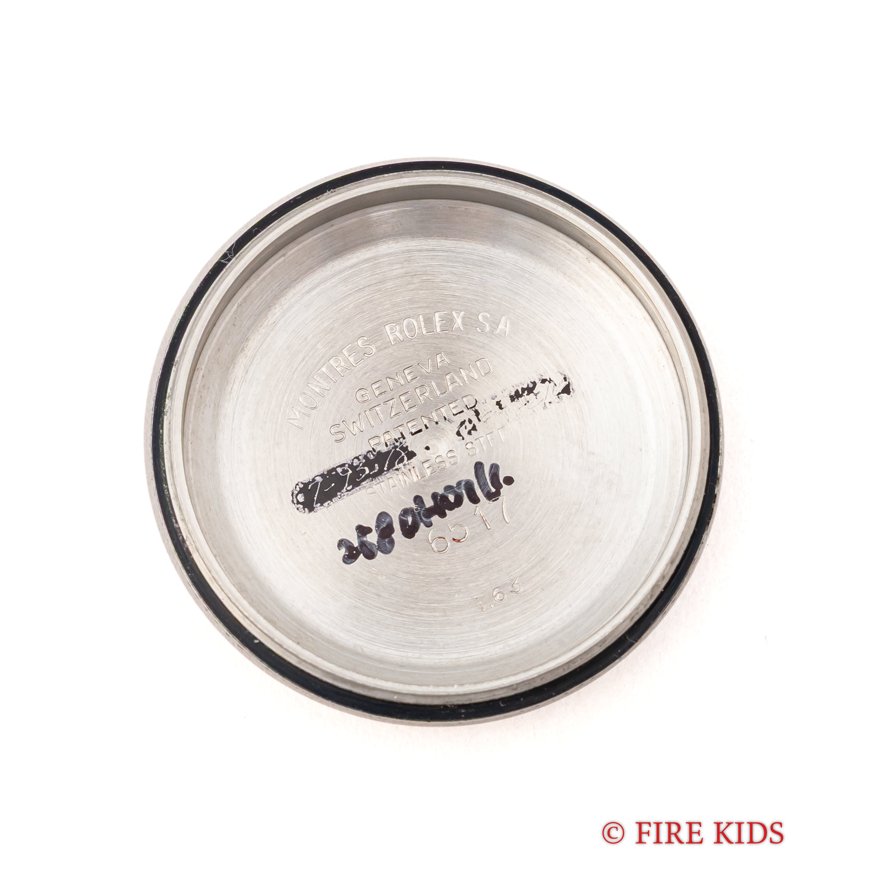 ロレックス オイスターパーペチュアルデイト レディース WGベゼル 1963年製 アルファハンド Ref.6517