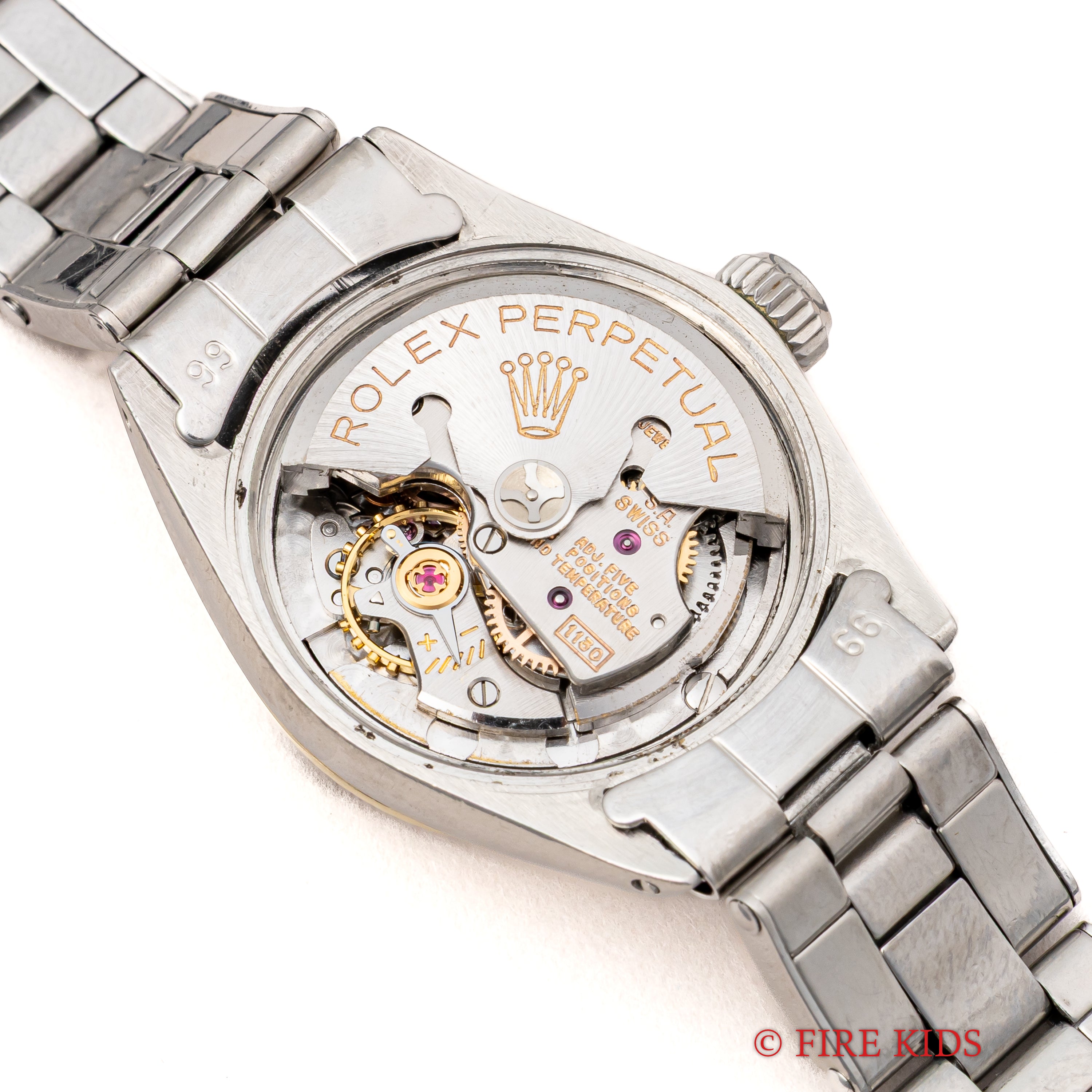 ロレックス オイスターパーペチュアルデイト レディース WGベゼル 1963年製 アルファハンド Ref.6517