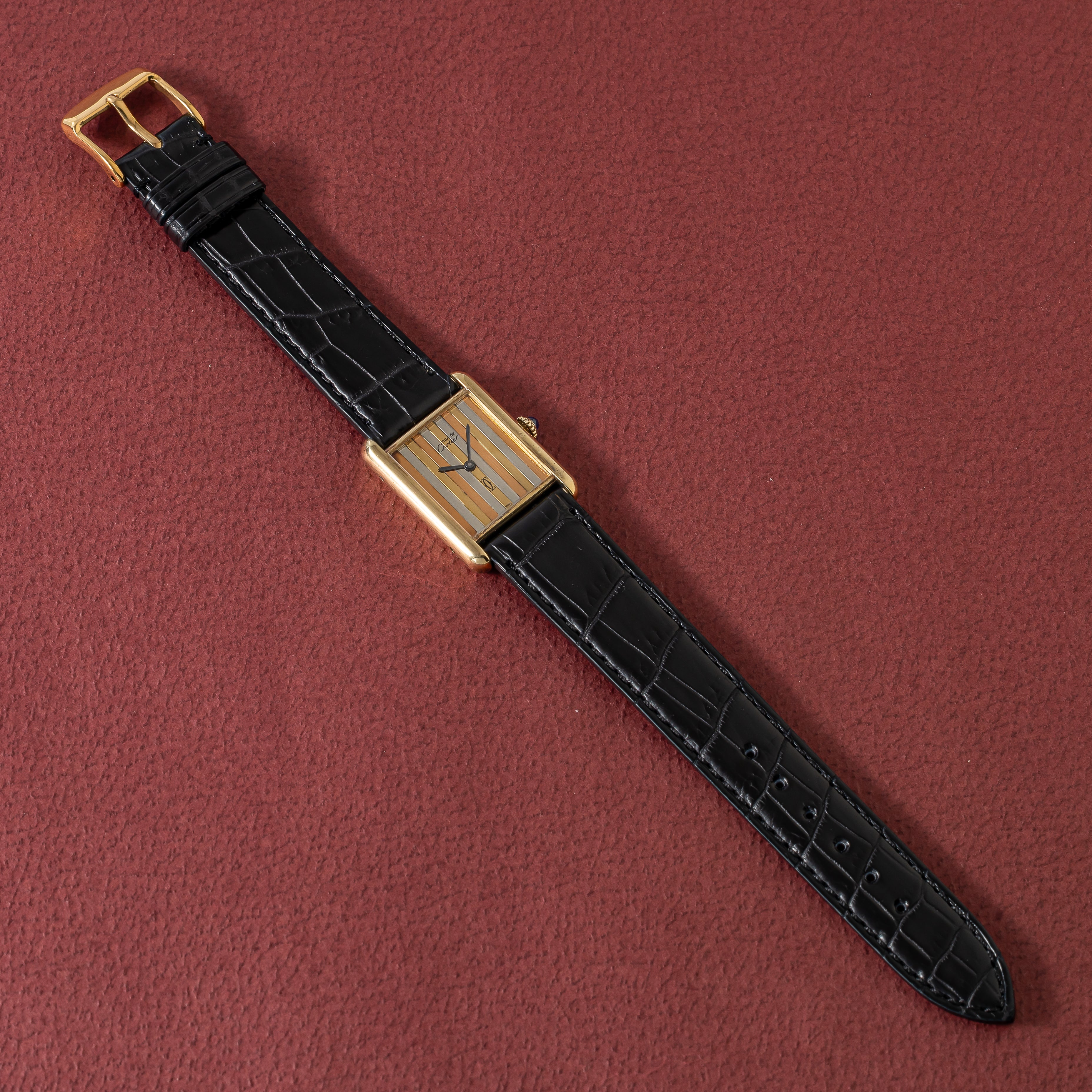 カルティエ マストタンク 1980年代製 LMサイズ トリニティダイヤル