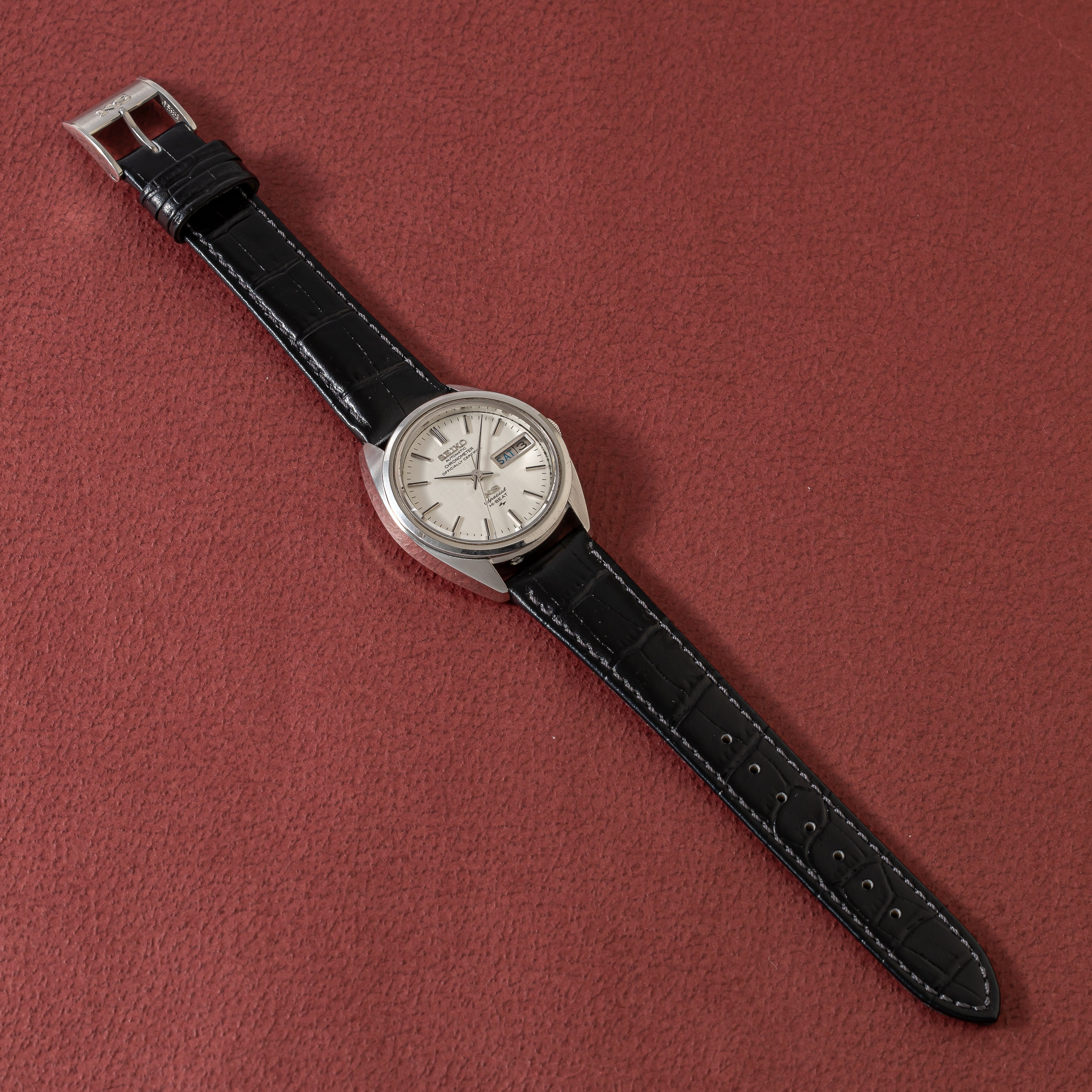 キングセイコー クロノメーター スペシャル 1973年製 Ref.5246-6000 純正尾錠付き 国際電信電話㈱