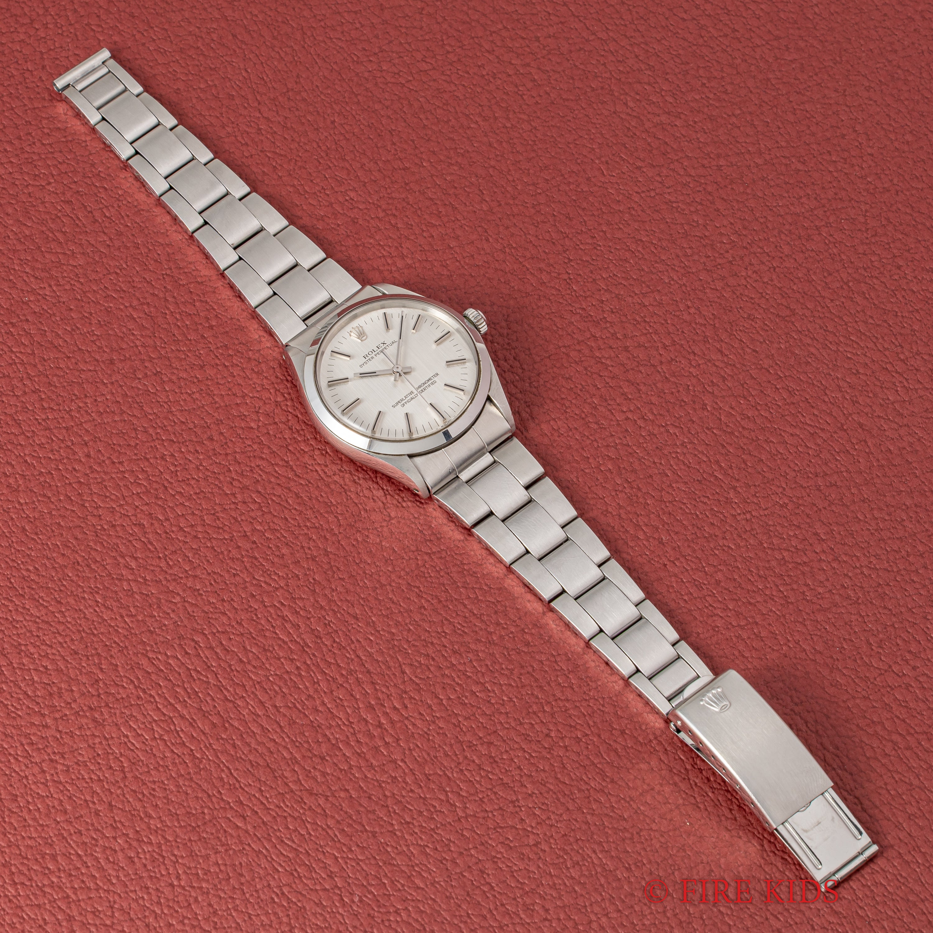 ロレックス オイスターパーペチュアル 1971年製 Ref.1002 箱、ギャラ、タグ付き