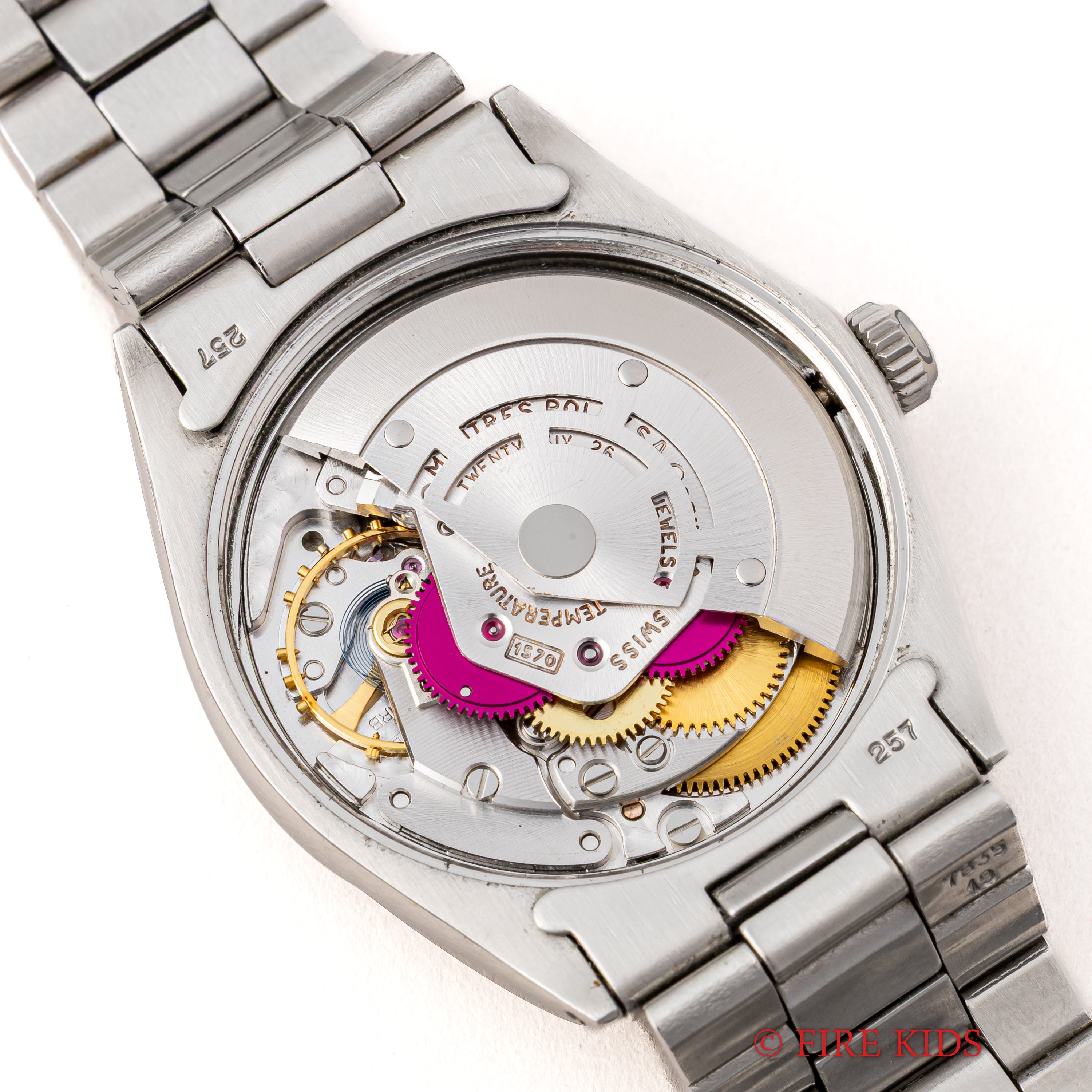 ロレックス オイスターパーペチュアル 1969年製 Ref.1007 純正巻きブレス付き