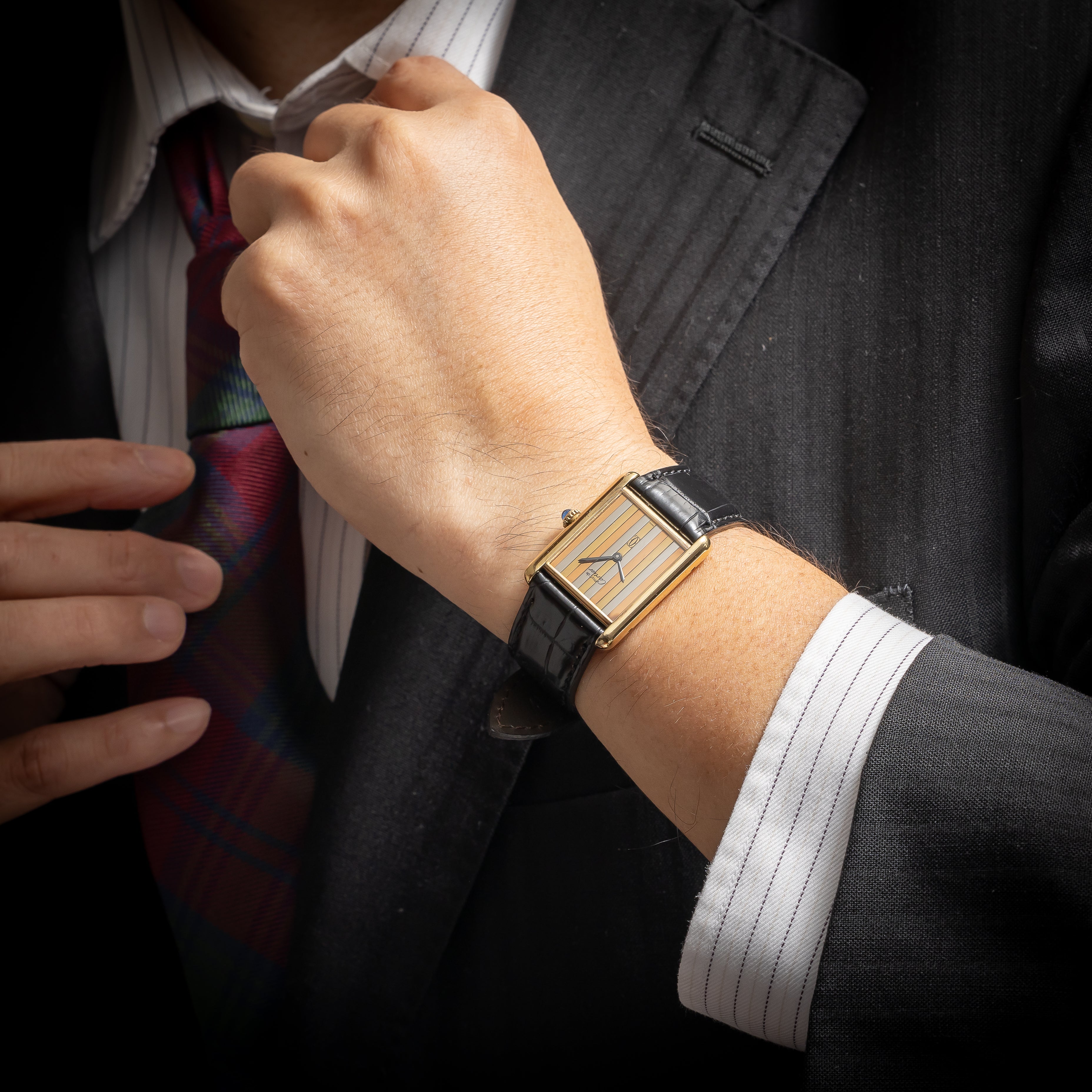 カルティエ マストタンク 1980年代製 LMサイズ トリニティダイヤル