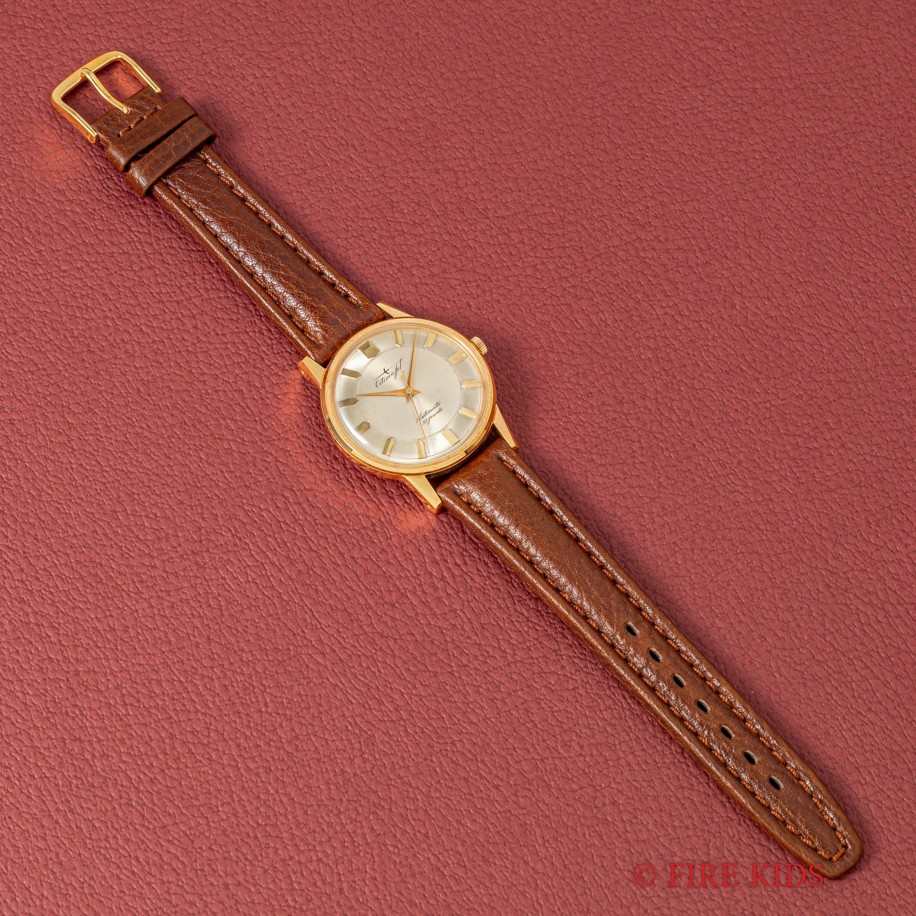 シチズン ジェット 1965年製 21石自動巻き ツートンダイヤル ノンデイト