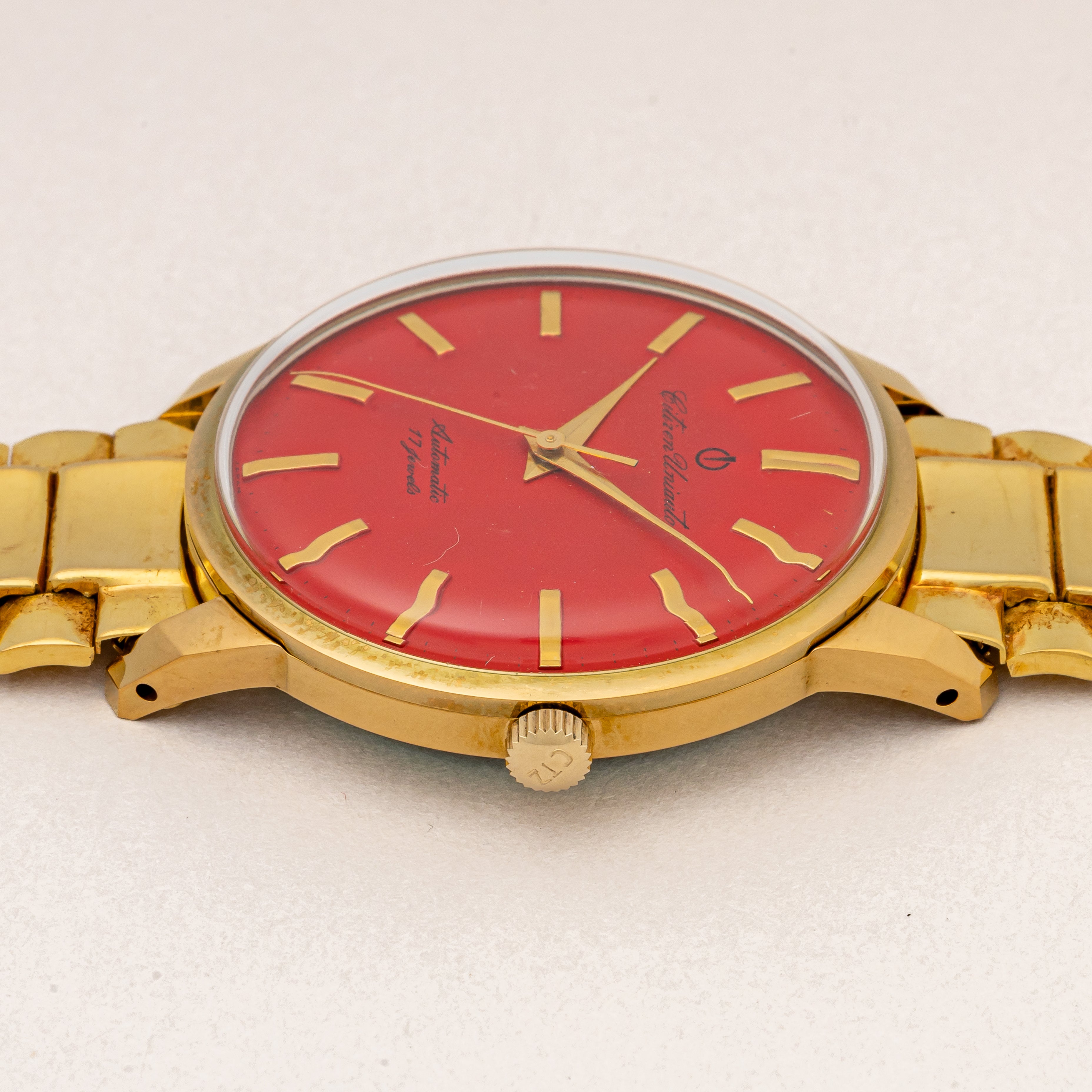 シチズン ユニオート 1963年製 Ref.UNI5901 C.G.P レッドダイヤル 未使用品 タグ付き