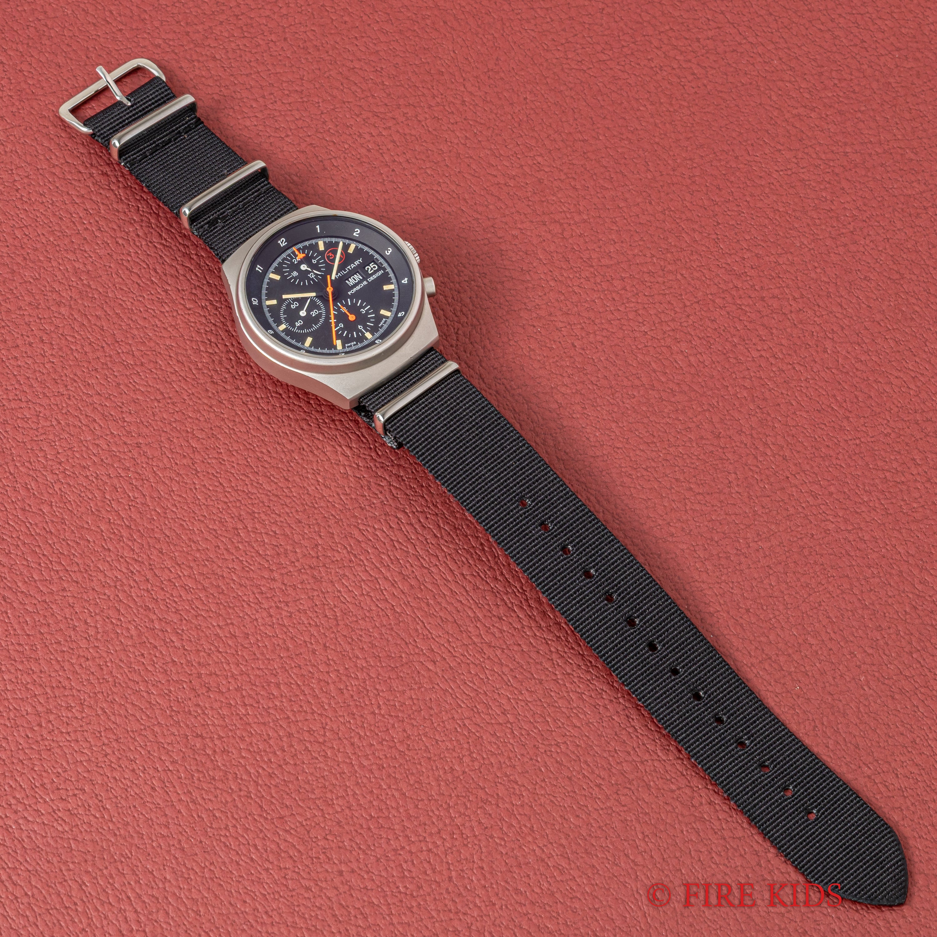 ポルシェデザイン 西ドイツ空軍パイロットウォッチ 3H 1980年代製 自動巻クロノグラフ レマニア5100 オルフィナ