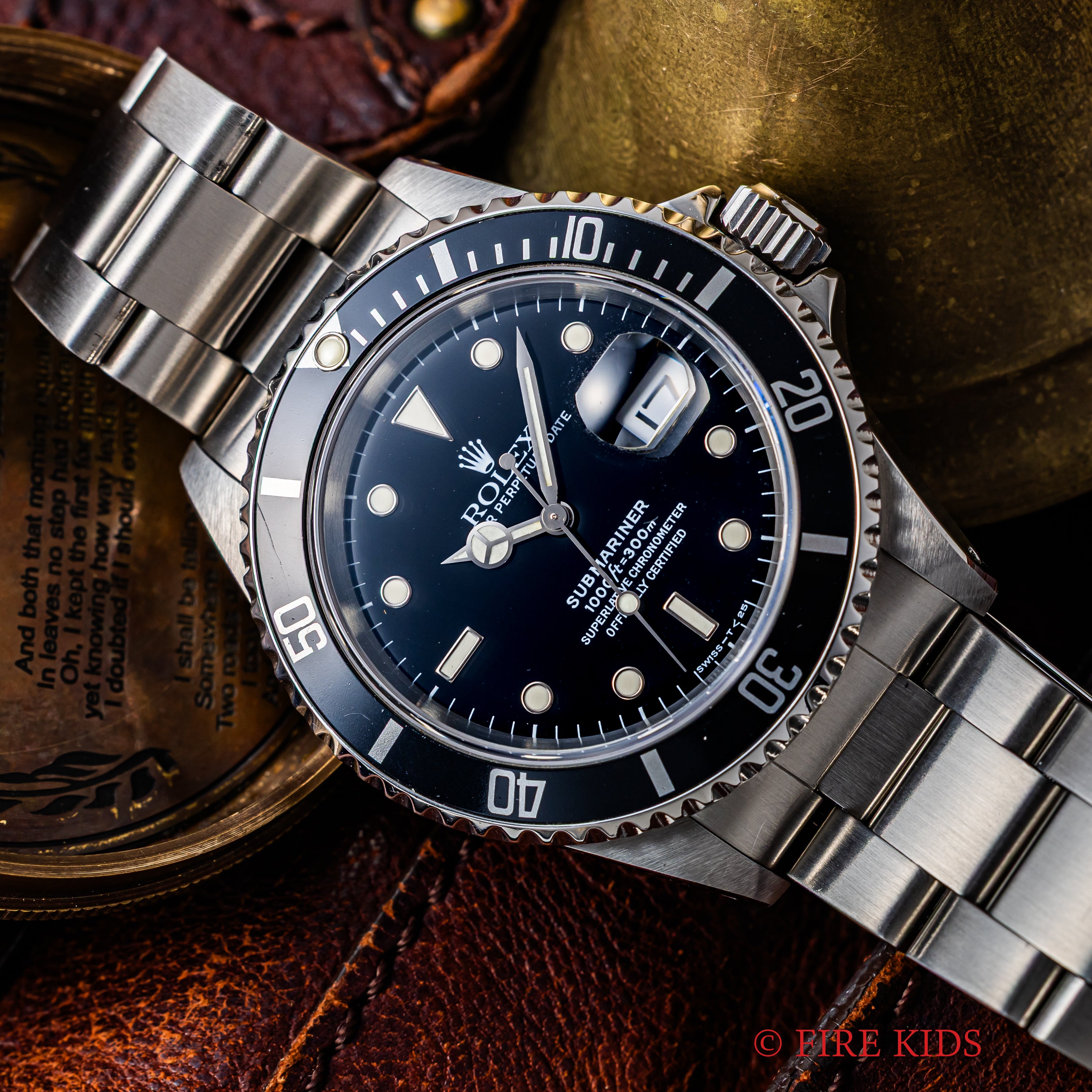 ロレックス サブマリーナーデイト 1997年製 Ref.16610 オールトリチウム 箱-ギャラ-国際サービス保証書