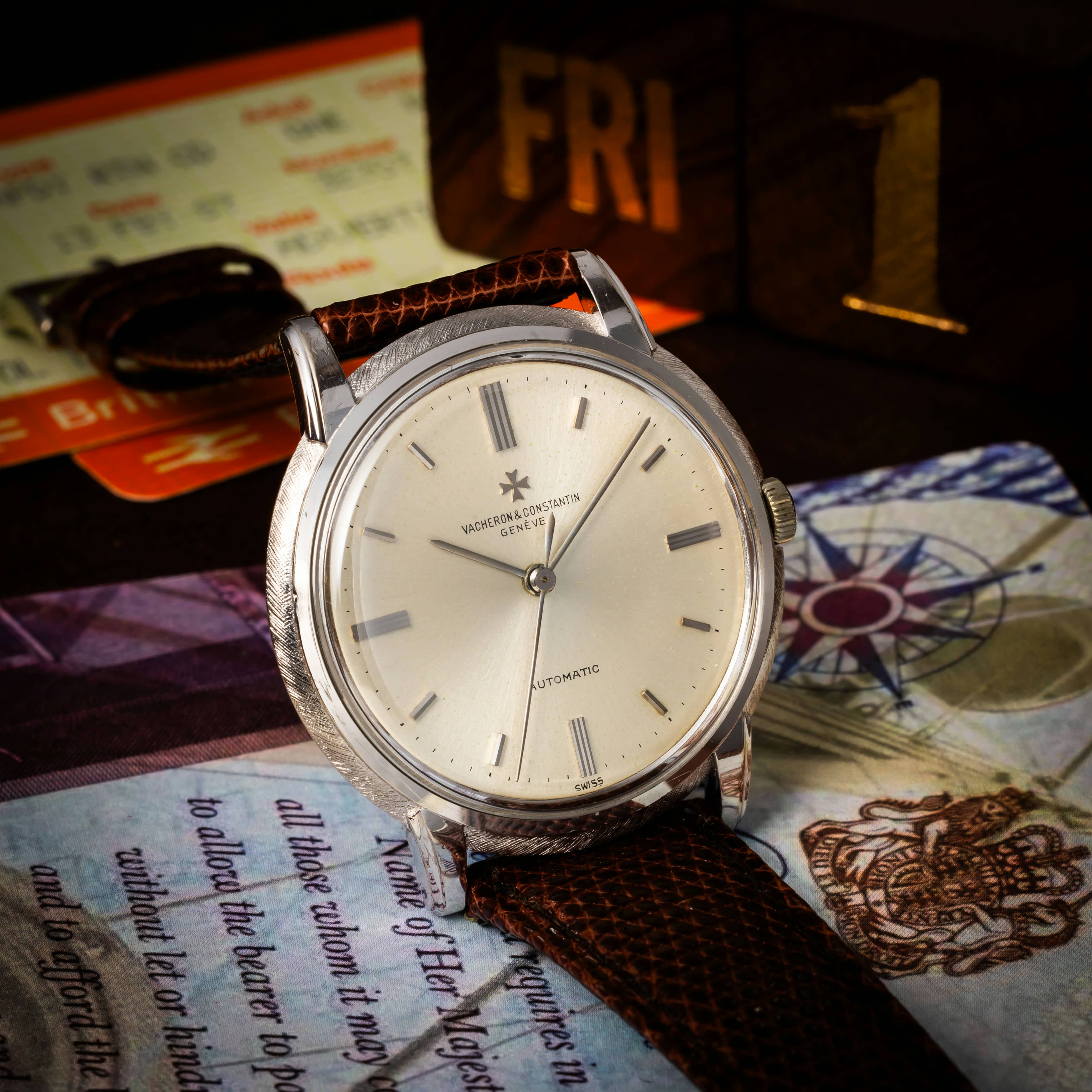 ヴァシュロン・コンスタンタン ラウンドケース 18金無垢 Ref.63940 1960年代後半製 純正尾錠付き