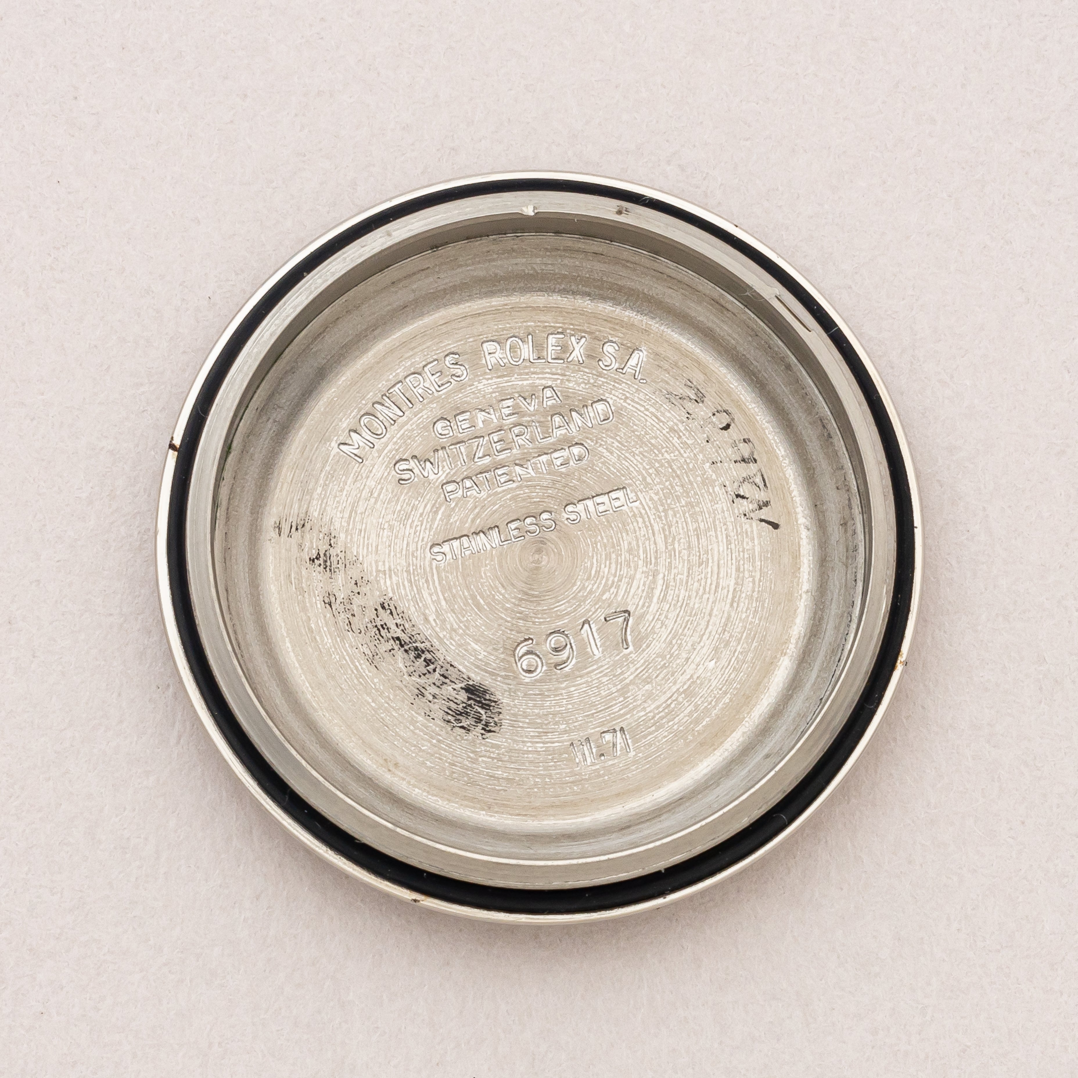 ロレックス レディース オイスターパーペチュアルデイト 1971年~1972年製 Ref.6917 ラジアルダイヤル