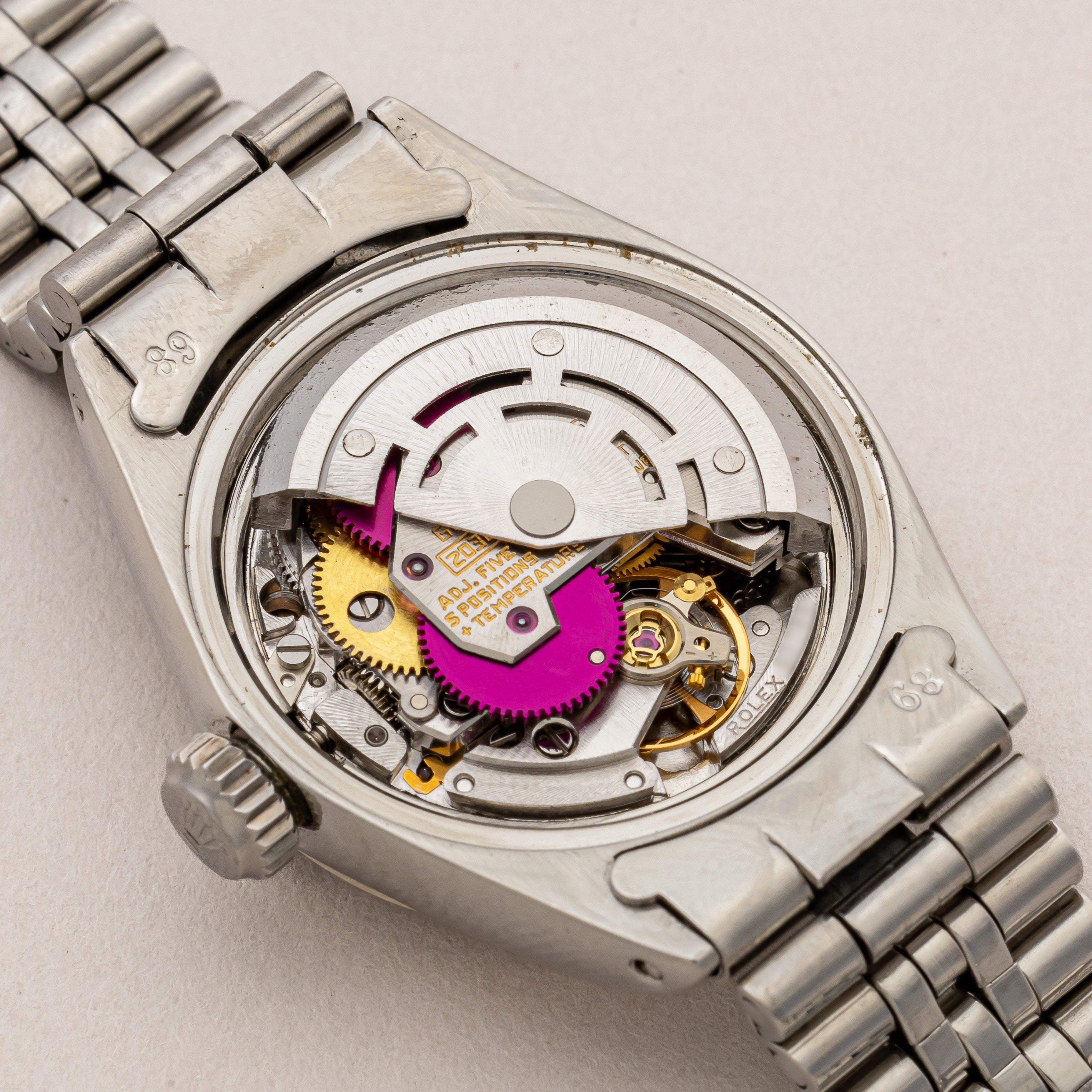 ロレックス レディース オイスターパーペチュアルデイト 1971年~1972年製 Ref.6917 ラジアルダイヤル